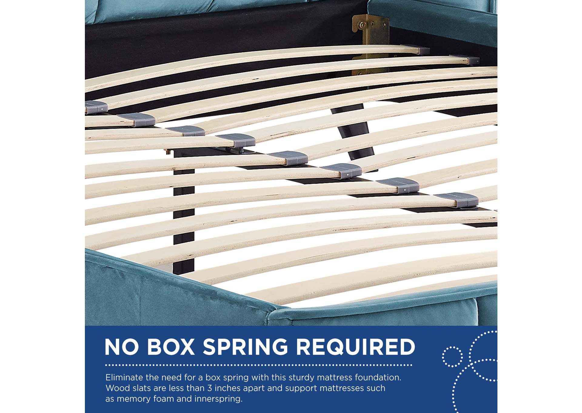 Sea Makenna Queen Performance Velvet Platform Bed,Modway