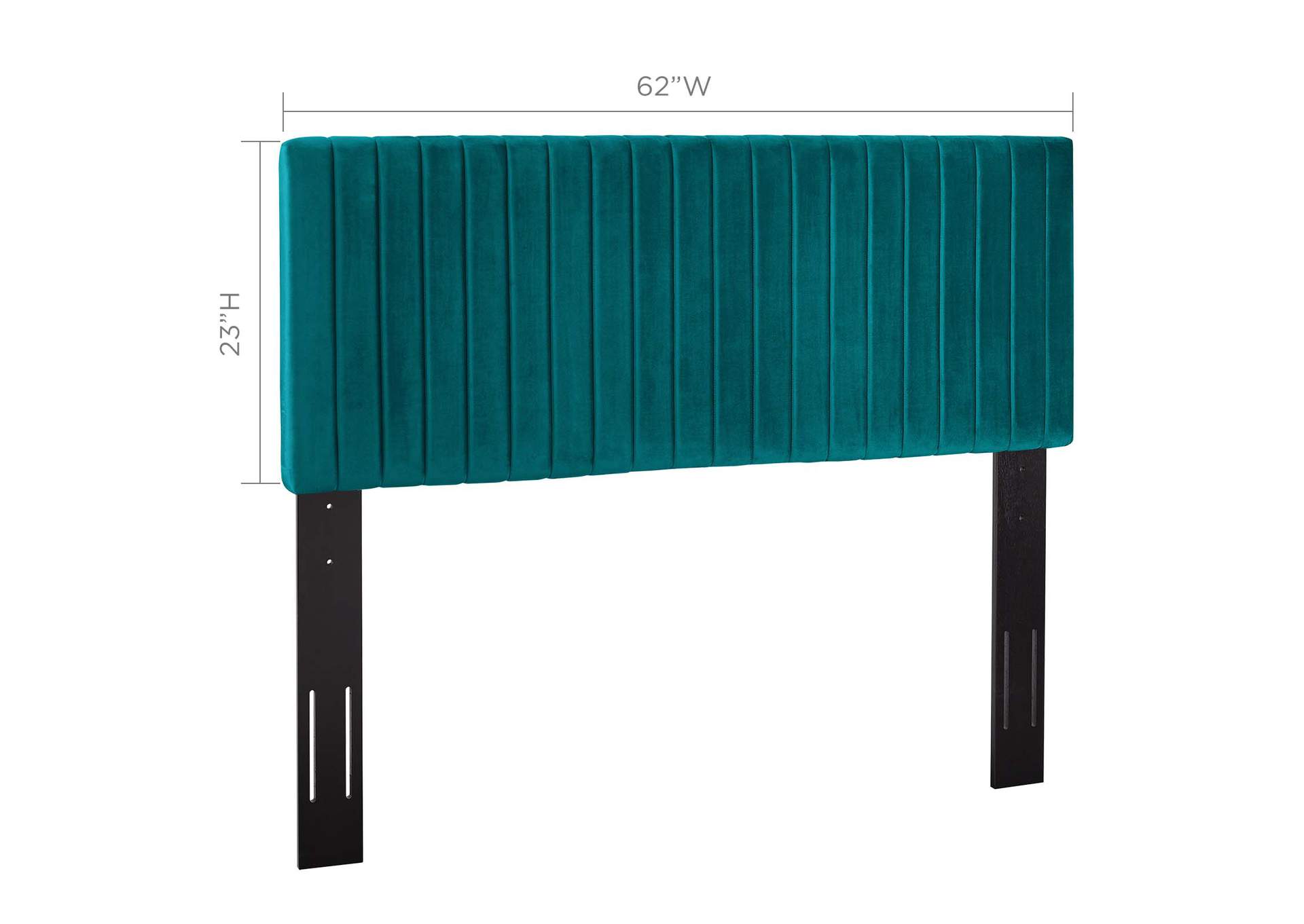 Keira Teal Full / Queen Performance Velvet Headboard,Modway