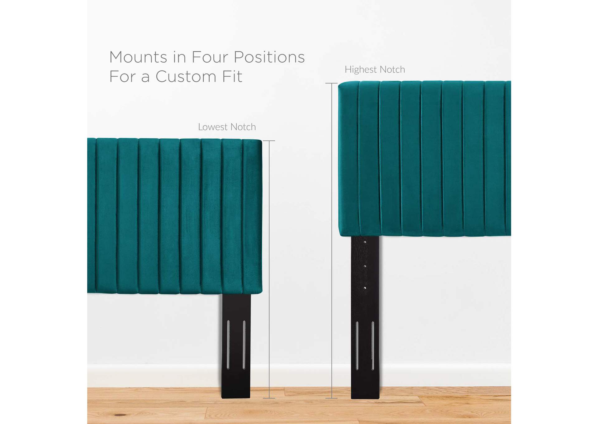 Keira Teal Full / Queen Performance Velvet Headboard,Modway