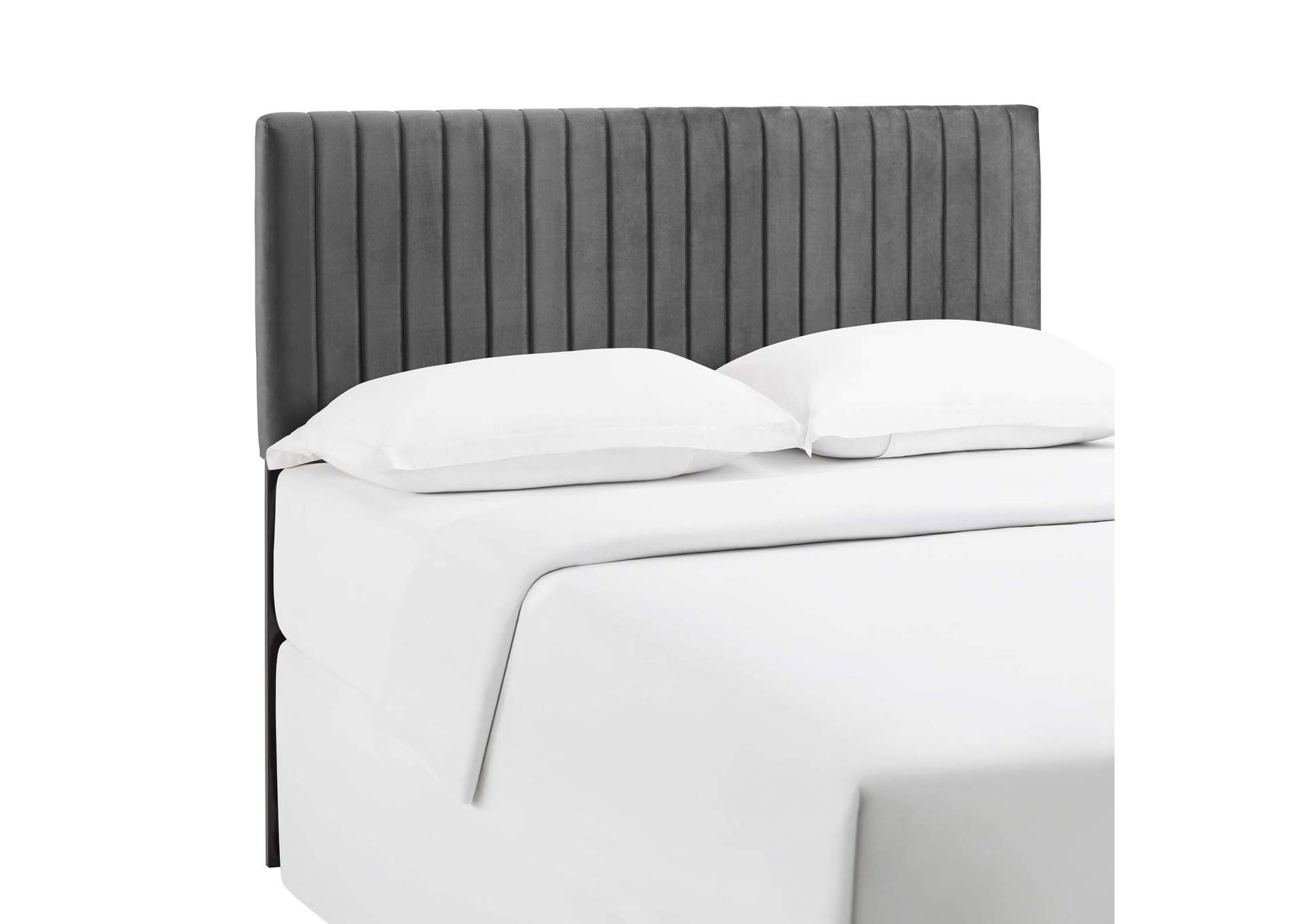 Keira Gray King/California King Performance Velvet Headboard,Modway