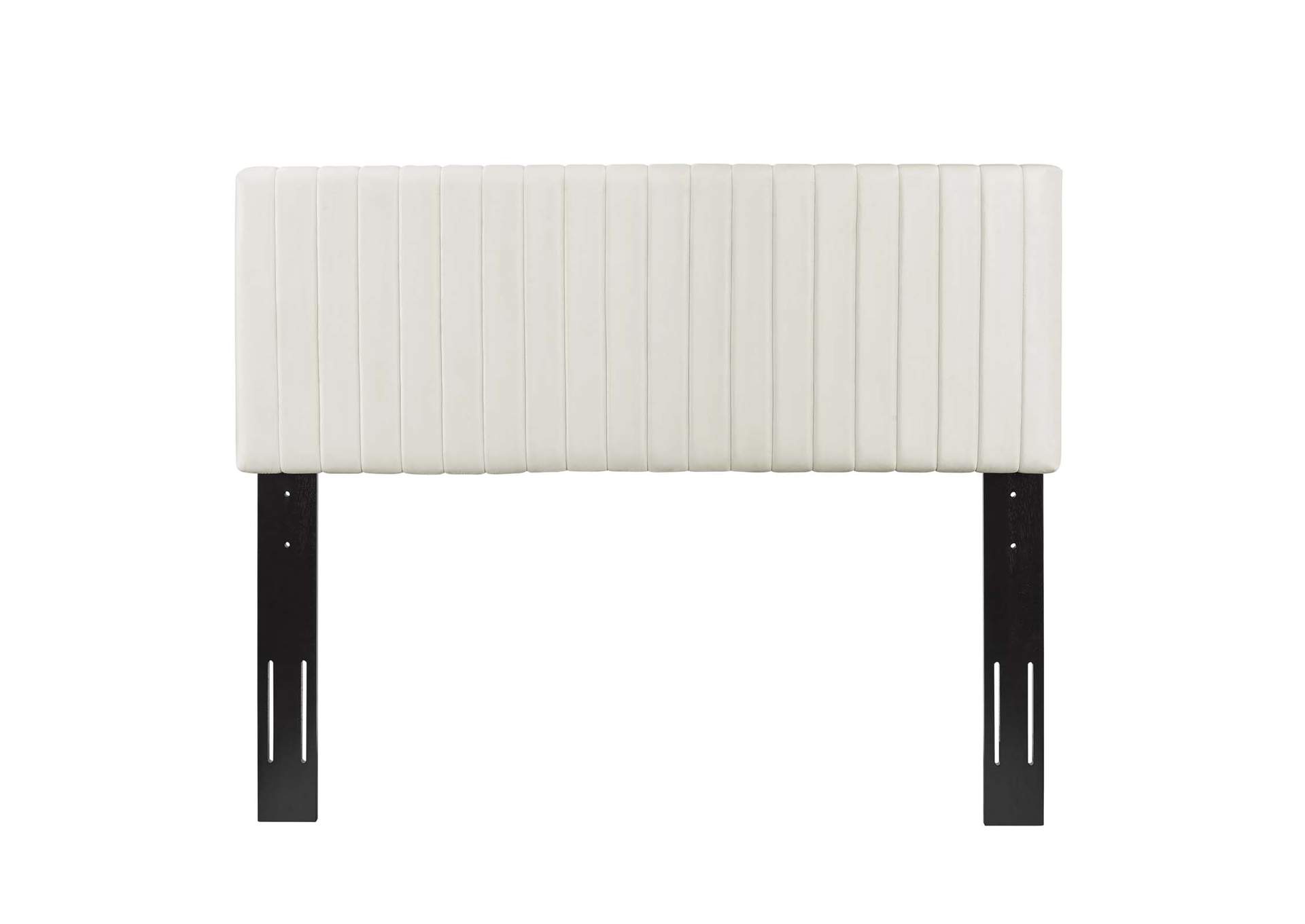 Keira Ivory King/California King Performance Velvet Headboard,Modway