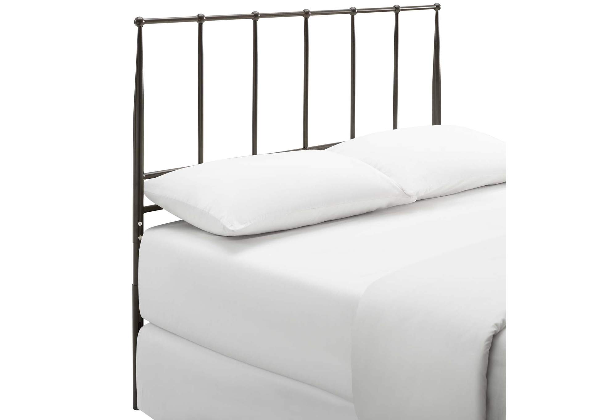 Kiana Brown Full Metal Stainless Steel Headboard,Modway