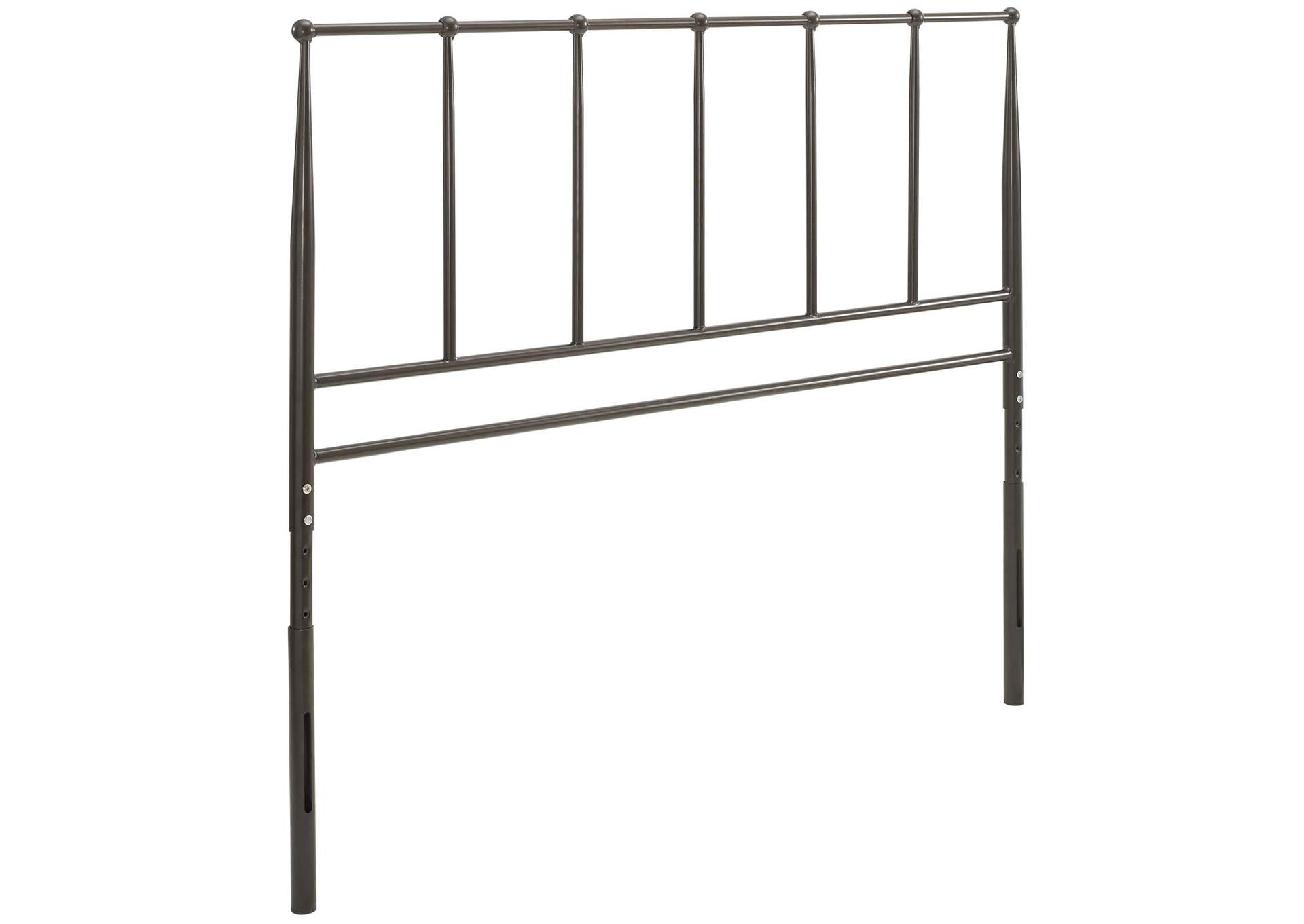 Kiana Brown Full Metal Stainless Steel Headboard,Modway