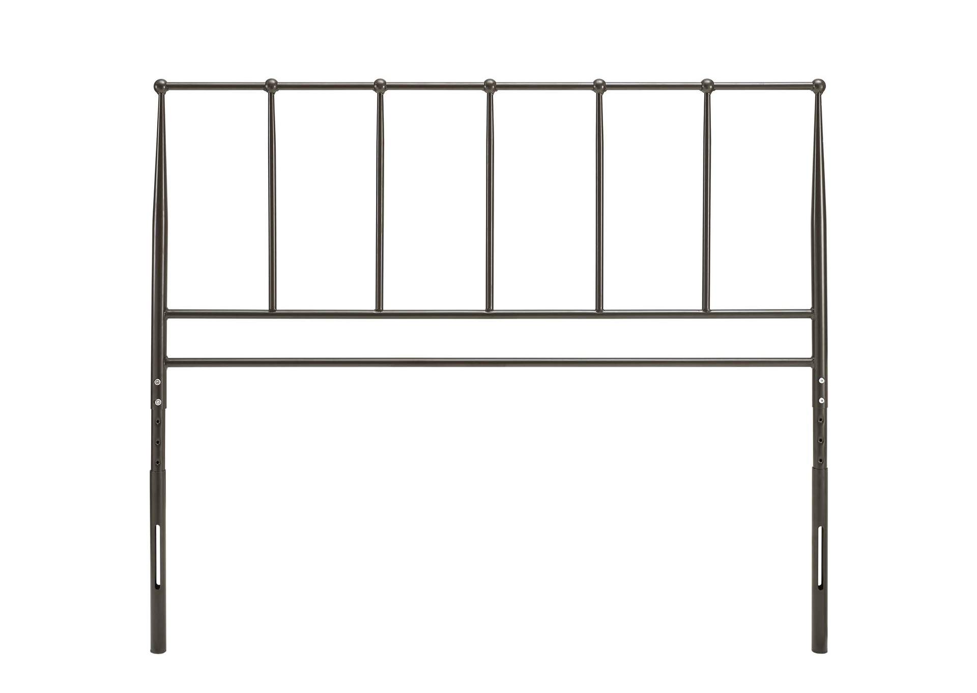 Kiana Brown Full Metal Stainless Steel Headboard,Modway