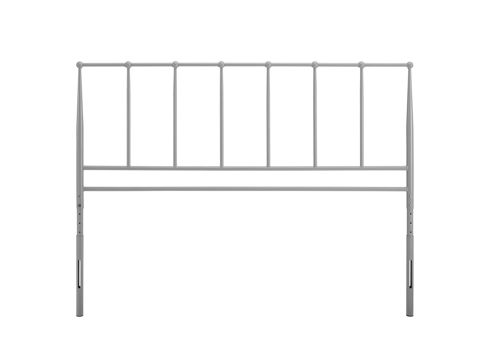 Kiana Gray Full Metal Stainless Steel Headboard,Modway