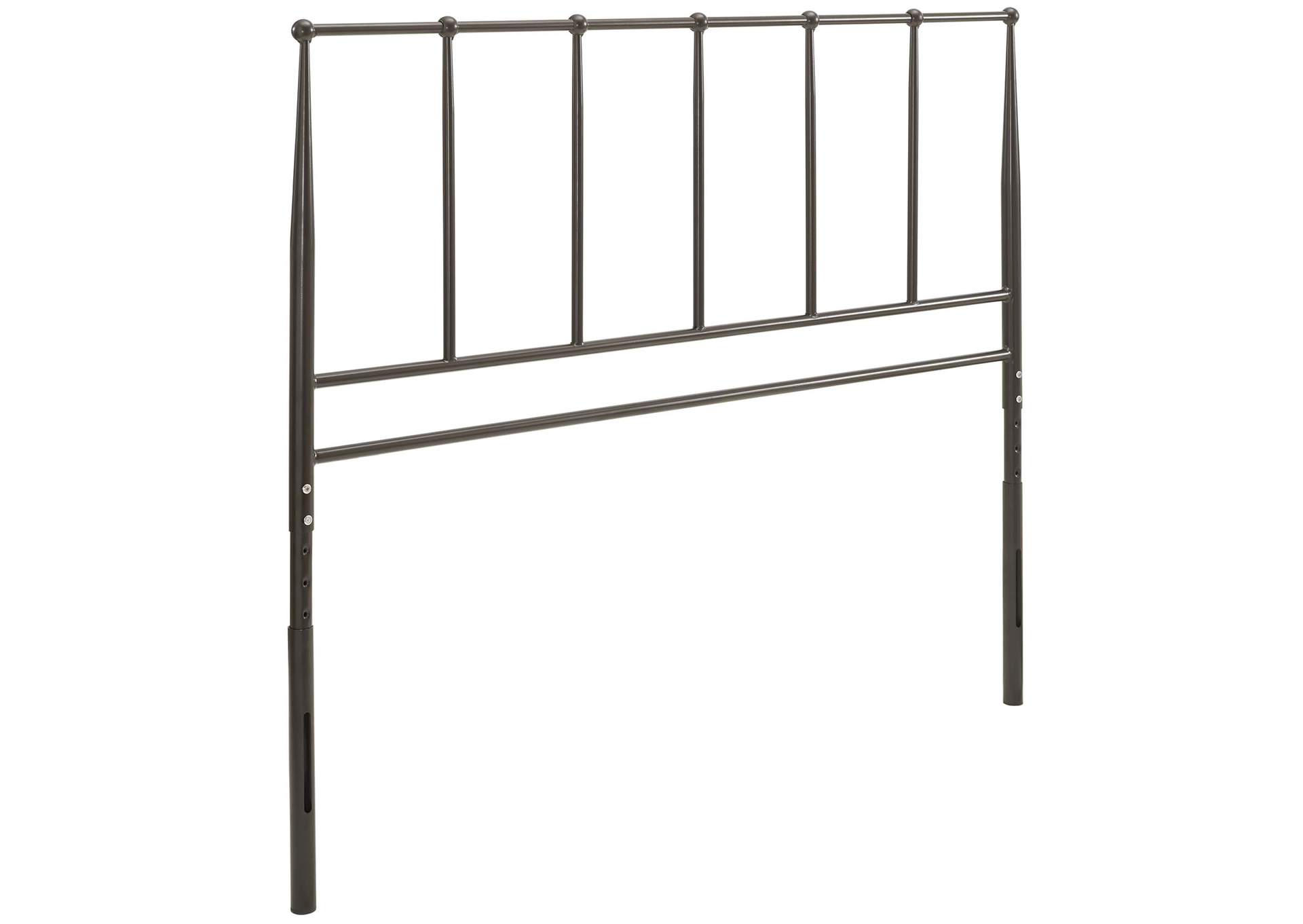 Kiana Brown Queen Metal Stainless Steel Headboard,Modway