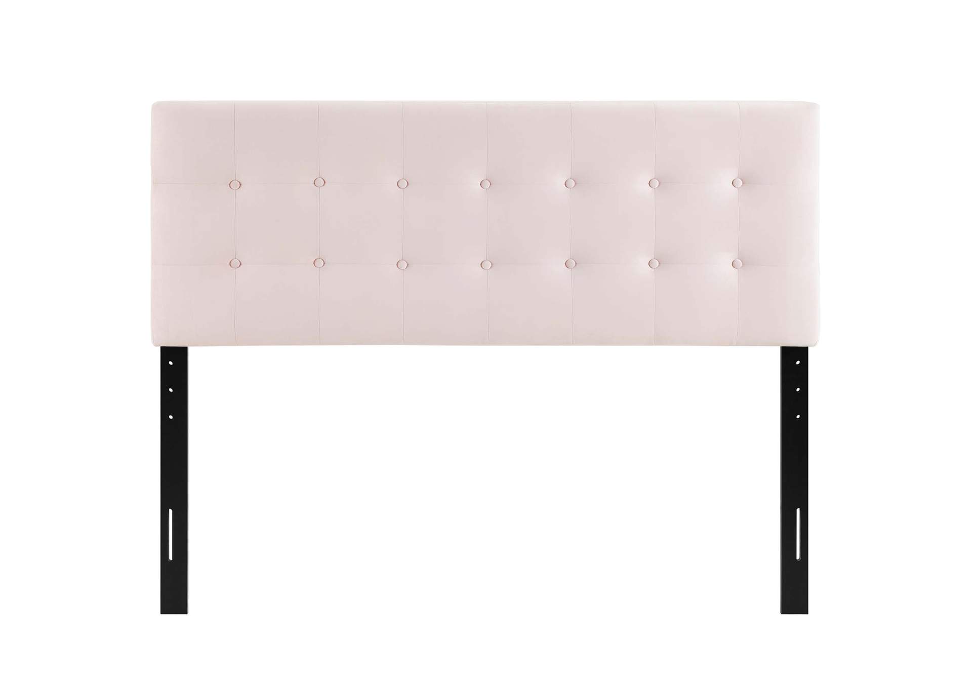 Emily Pink Queen Biscuit Tufted Performance Velvet Headboard,Modway
