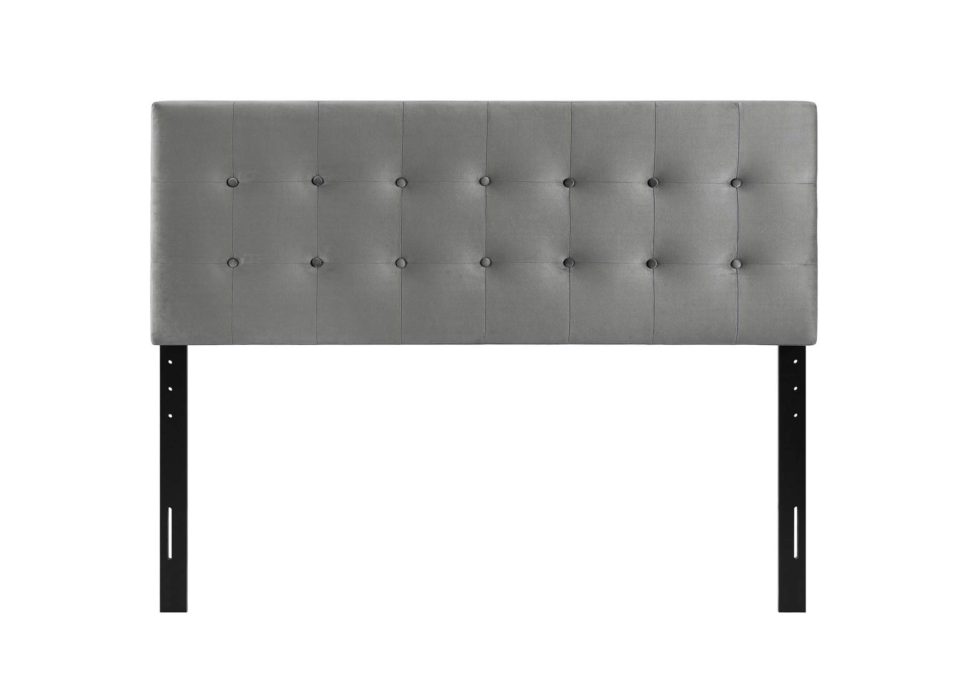Emily Gray King Biscuit Tufted Performance Velvet Headboard,Modway