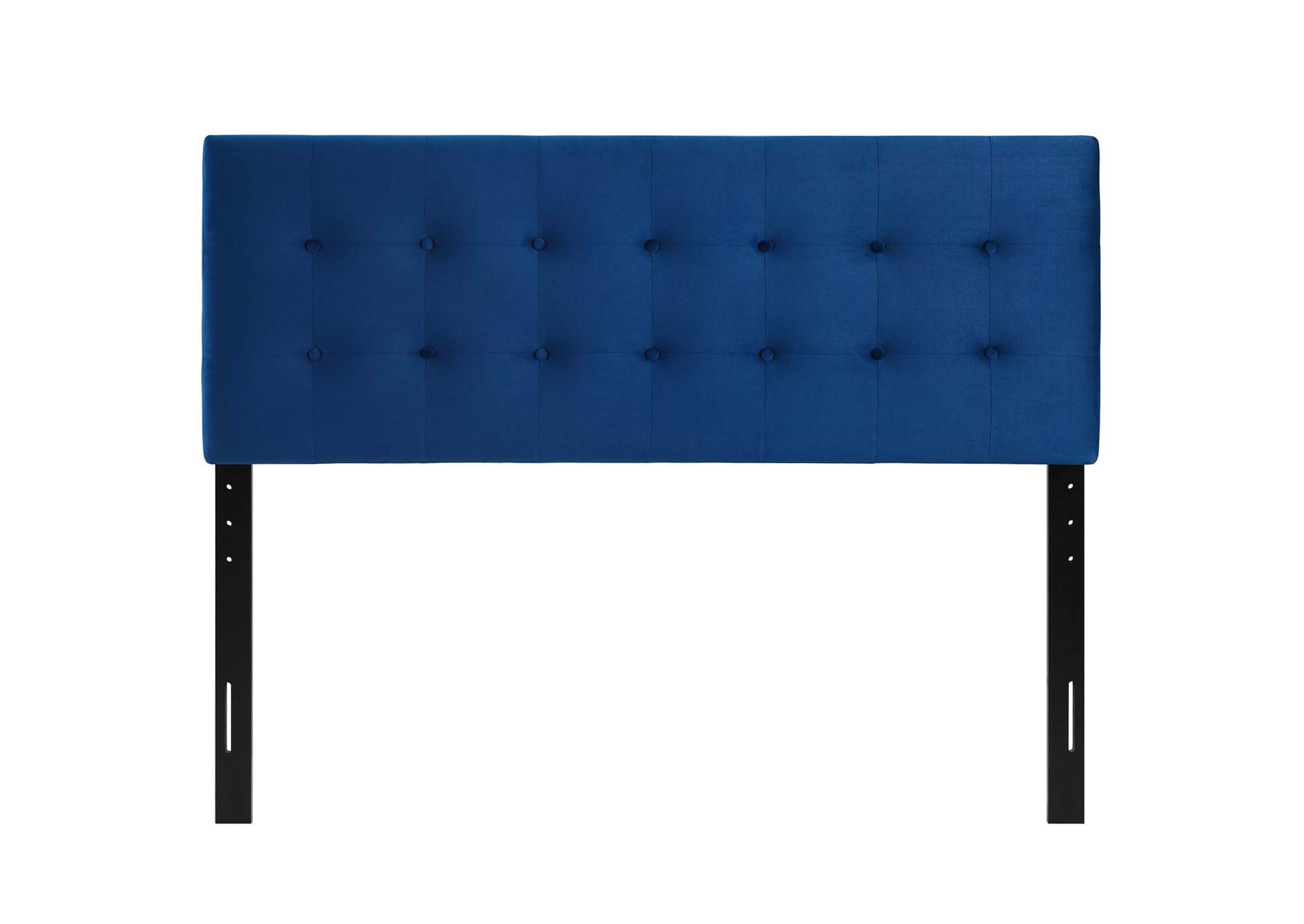 Emily Navy King Biscuit Tufted Performance Velvet Headboard,Modway