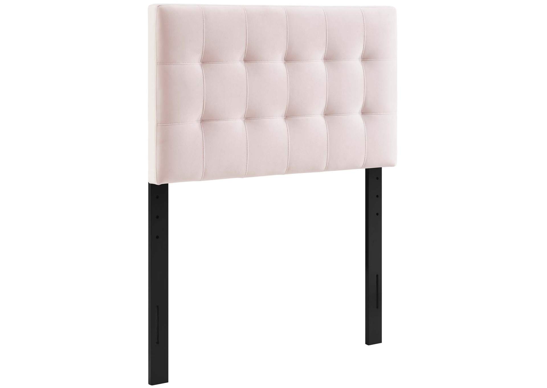 Lily Pink Biscuit Tufted Twin Performance Velvet Headboard,Modway