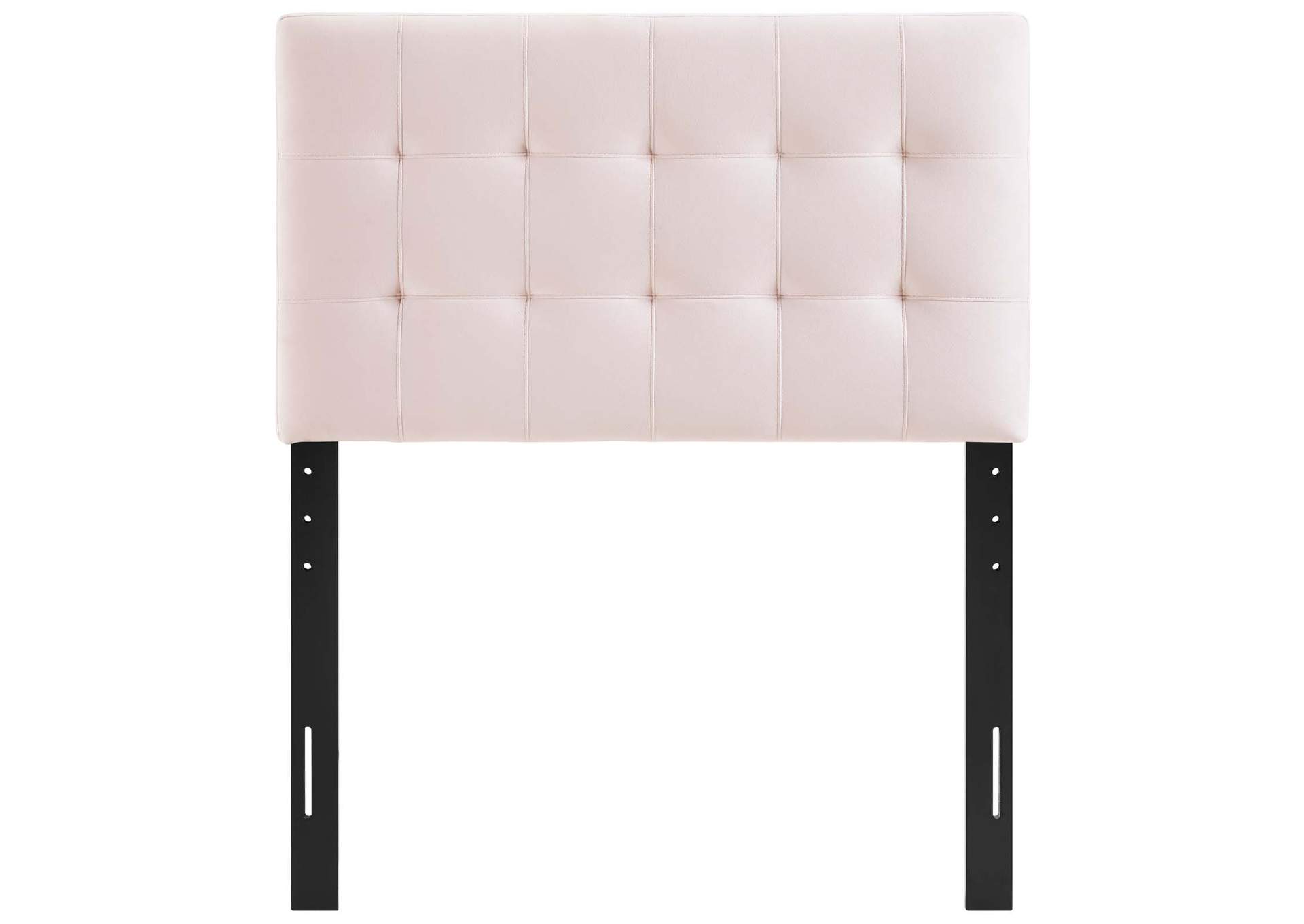 Lily Pink Biscuit Tufted Twin Performance Velvet Headboard,Modway