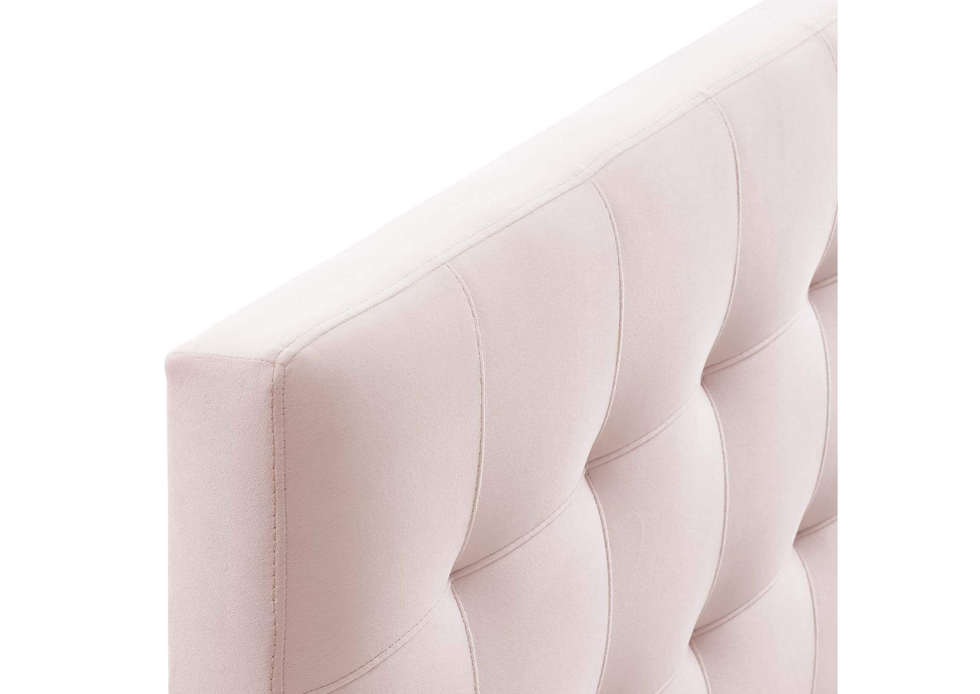 Lily Pink Biscuit Tufted Full Performance Velvet Headboard,Modway
