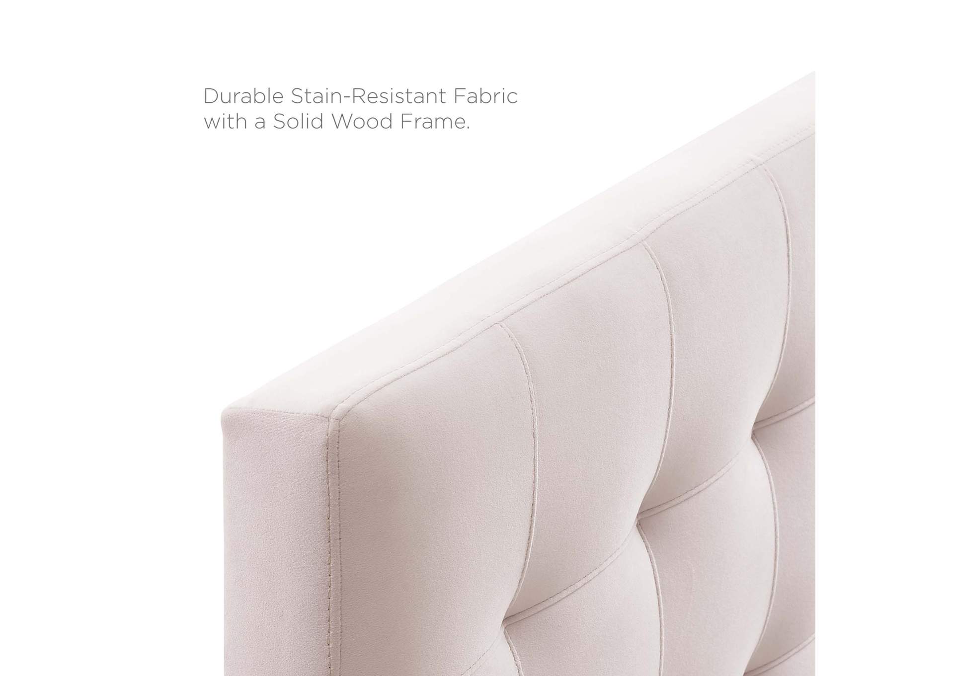 Lily Pink Biscuit Tufted Full Performance Velvet Headboard,Modway