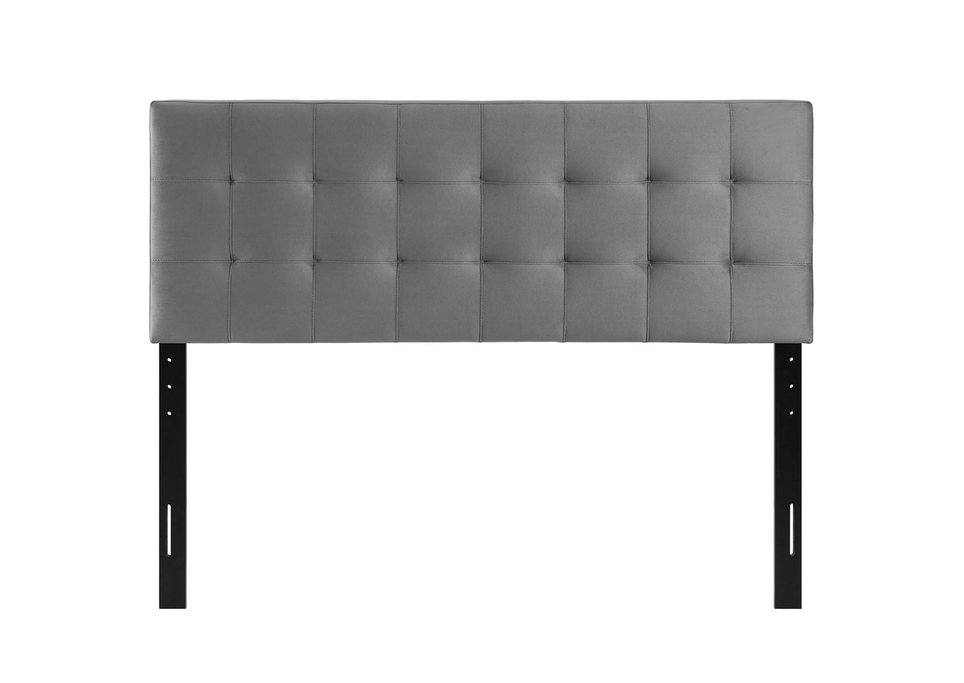 Lily Gray King Biscuit Tufted Performance Velvet Headboard,Modway