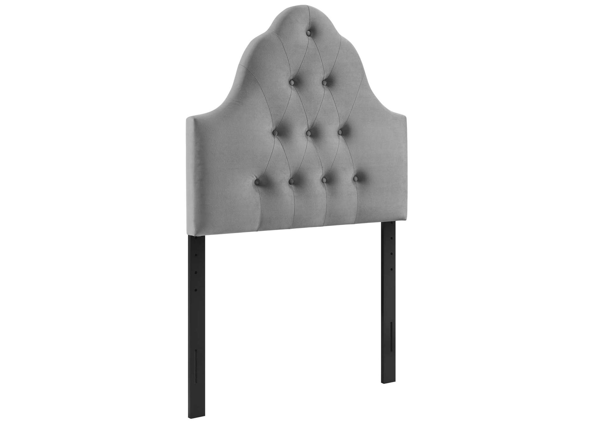 Sovereign Gray Twin Diamond Tufted Performance Velvet Headboard,Modway