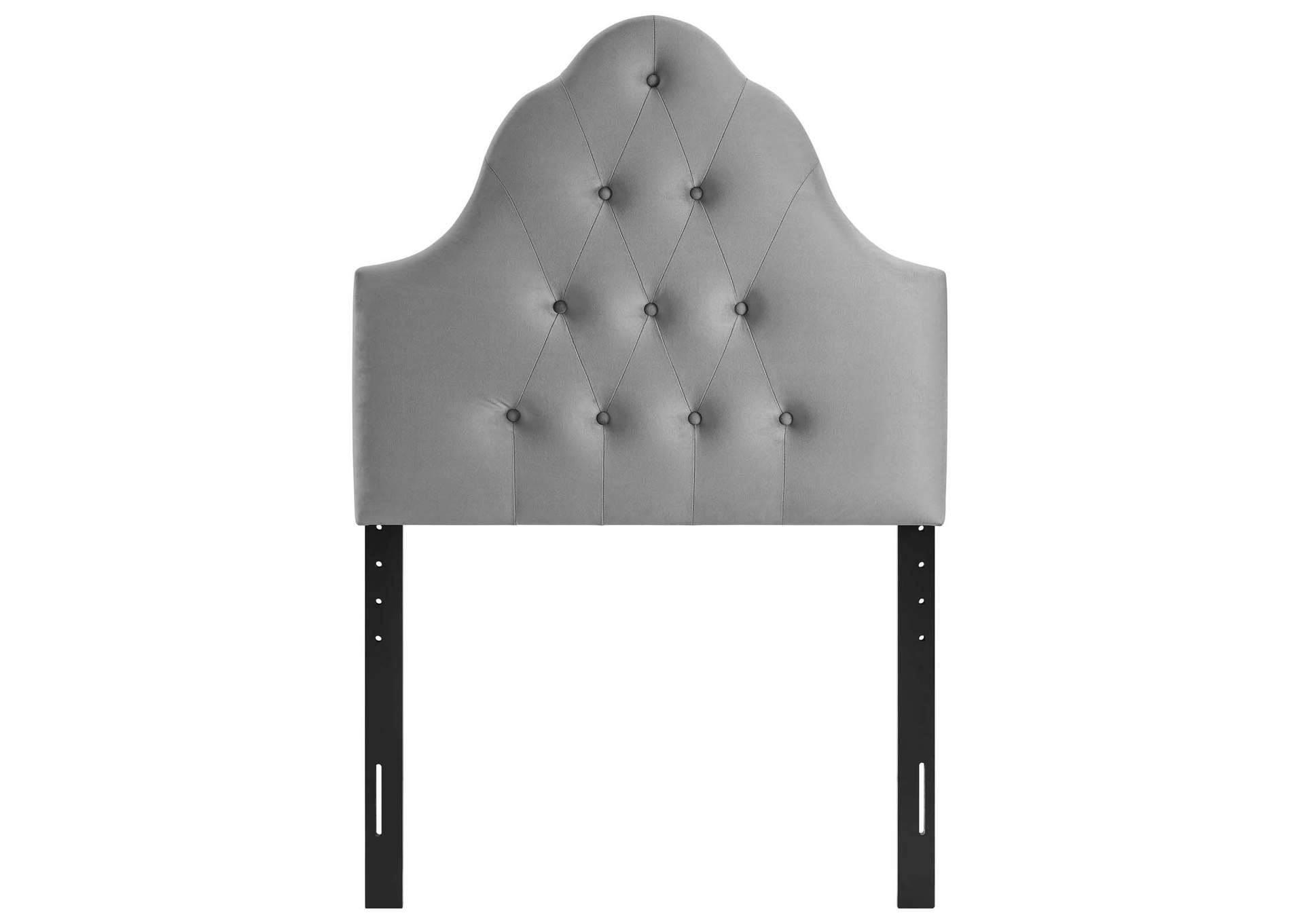 Sovereign Gray Twin Diamond Tufted Performance Velvet Headboard,Modway