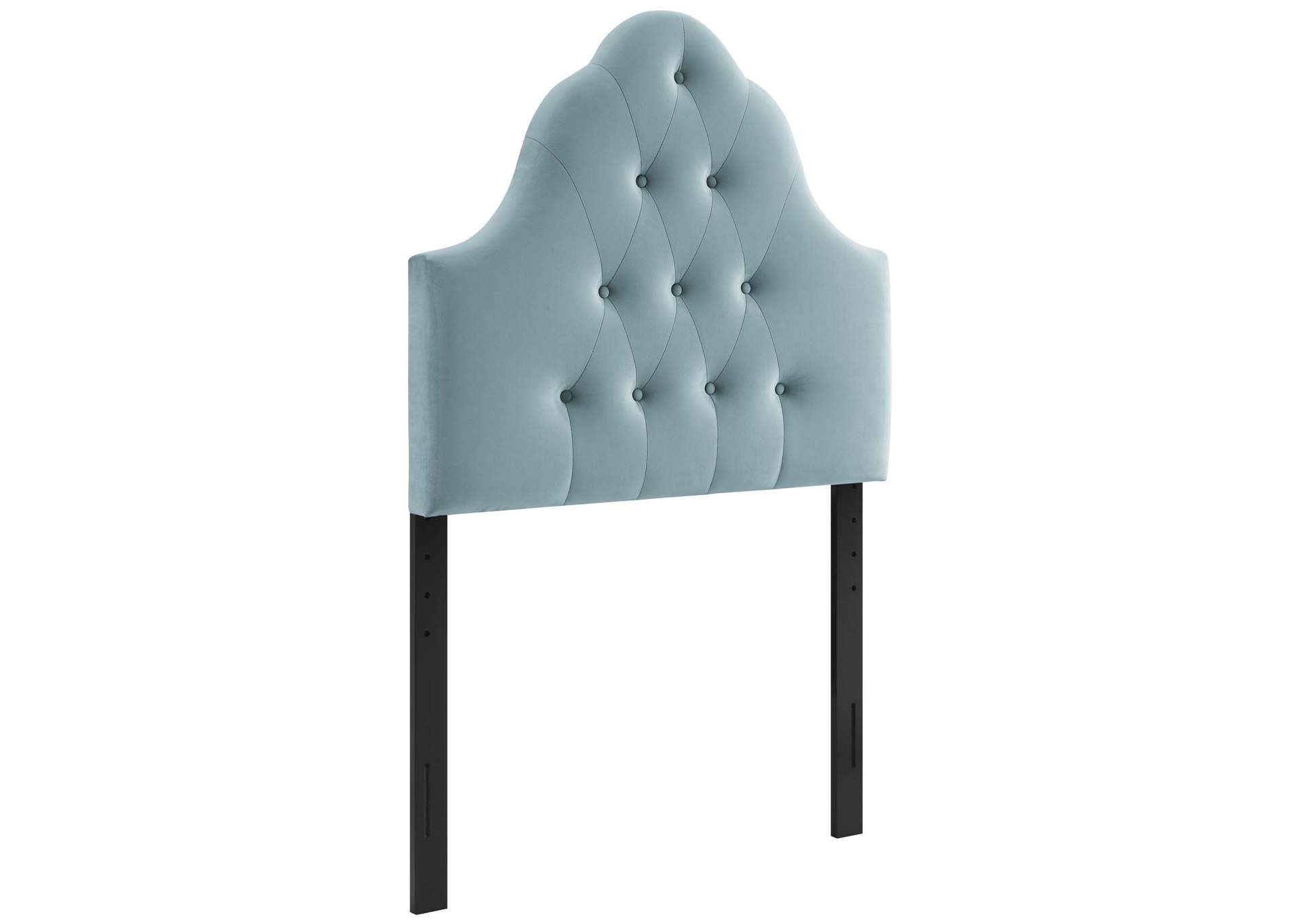Sovereign Light Blue Twin Diamond Tufted Performance Velvet Headboard,Modway