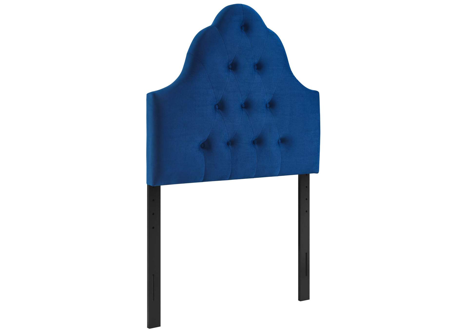 Sovereign Navy Twin Diamond Tufted Performance Velvet Headboard,Modway