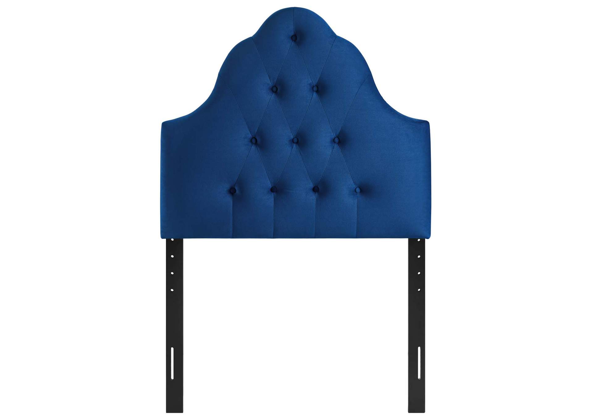 Sovereign Navy Twin Diamond Tufted Performance Velvet Headboard,Modway