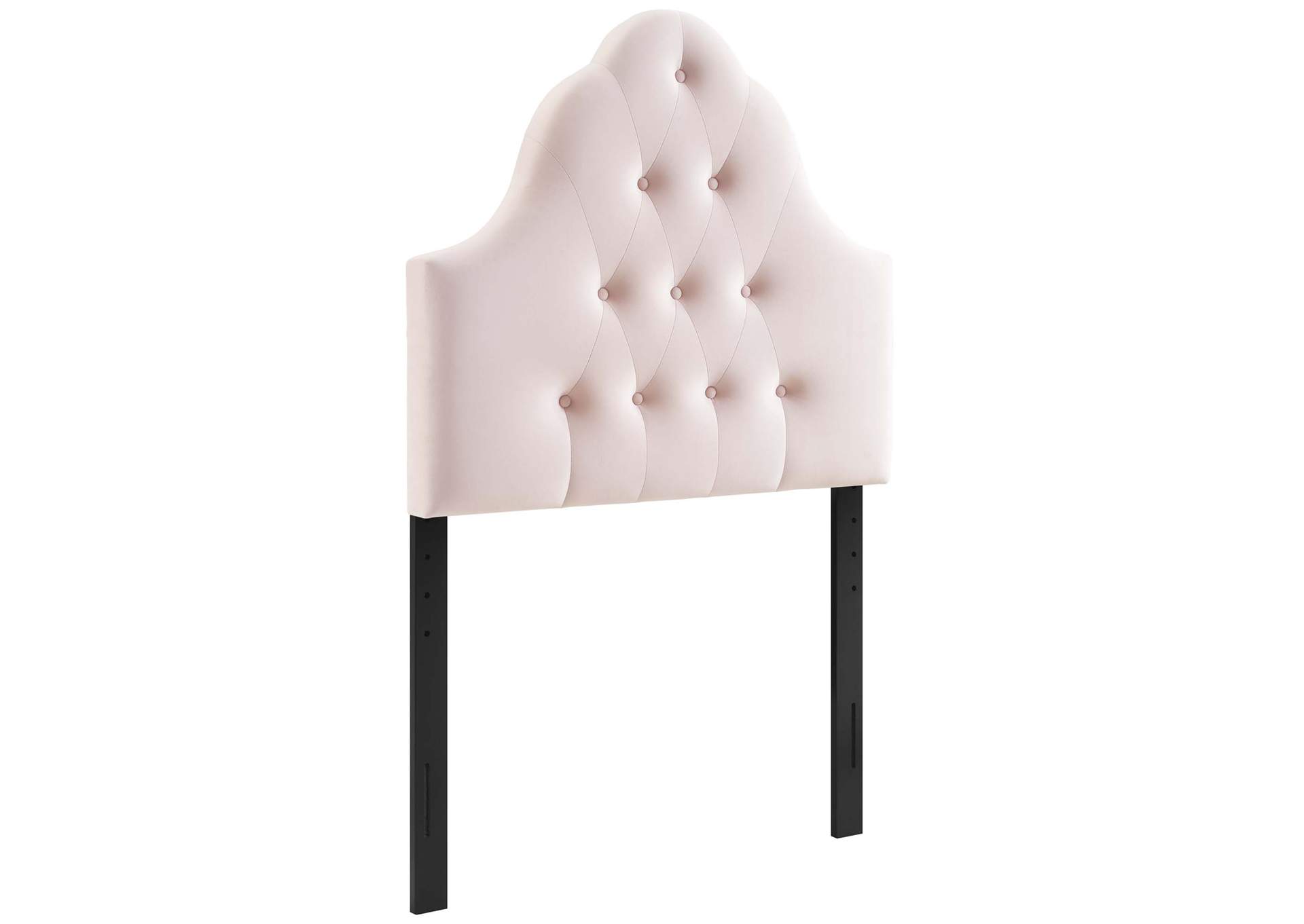 Sovereign Pink Twin Diamond Tufted Performance Velvet Headboard,Modway