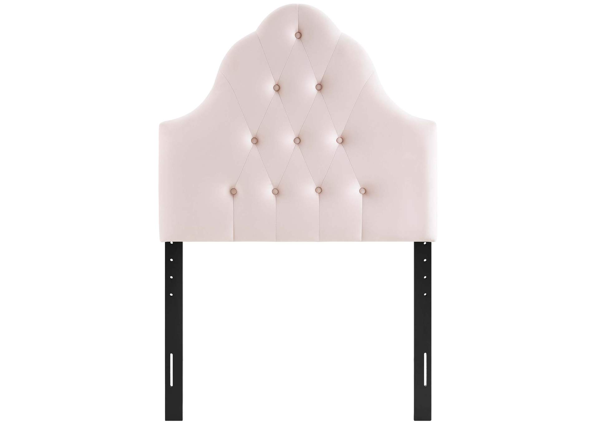 Sovereign Pink Twin Diamond Tufted Performance Velvet Headboard,Modway