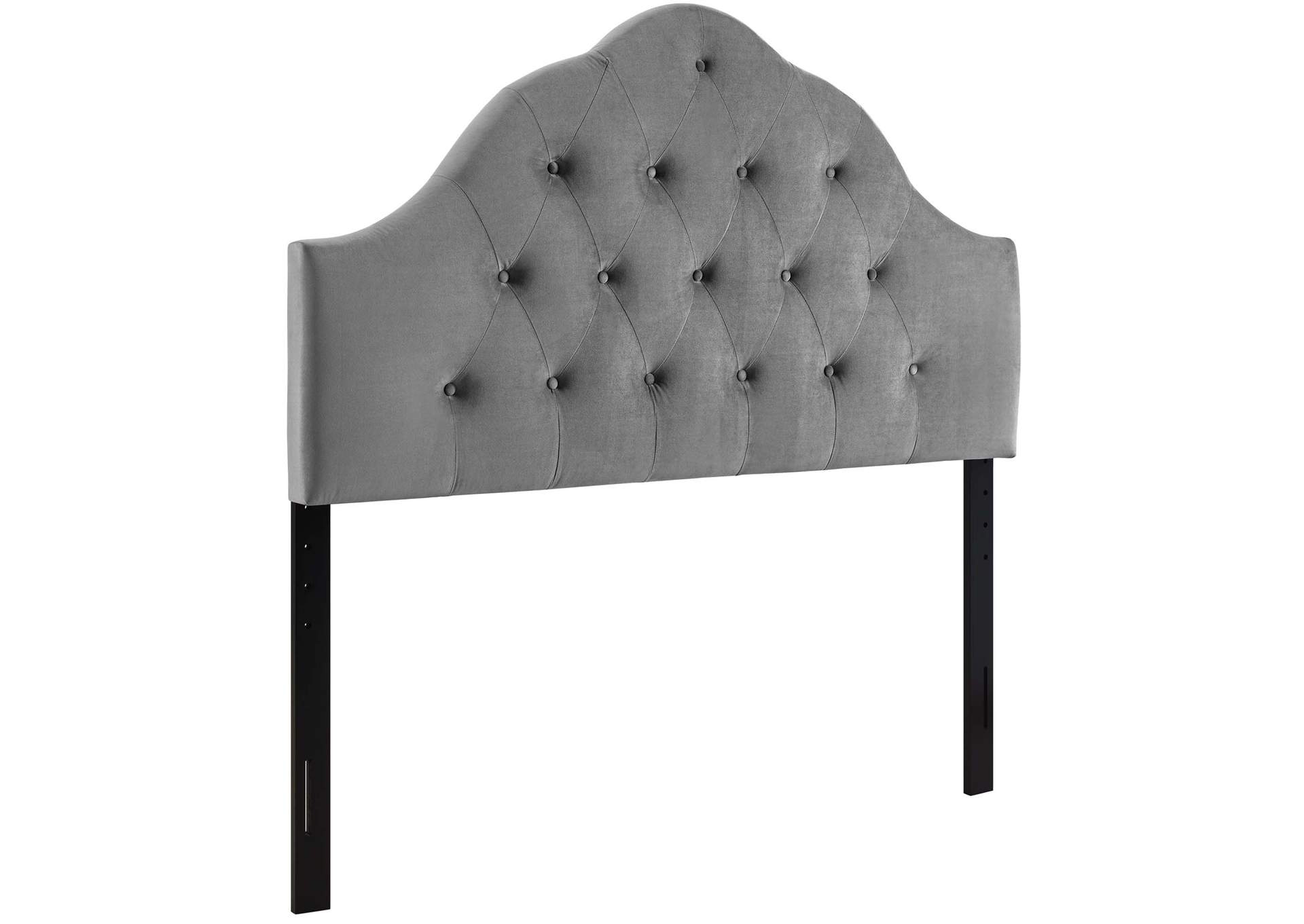 Sovereign Gray Full Diamond Tufted Performance Velvet Headboard,Modway