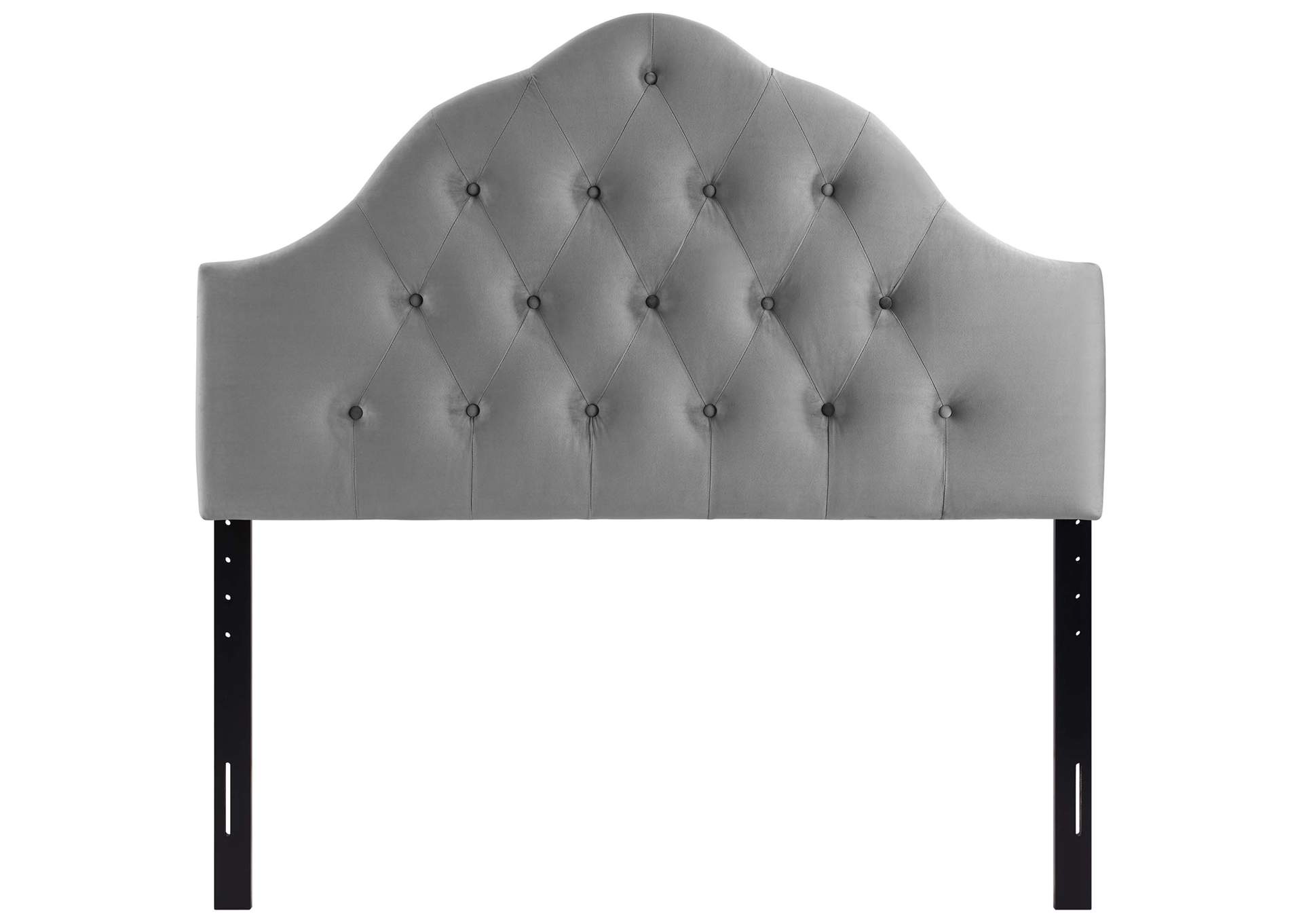 Sovereign Gray Full Diamond Tufted Performance Velvet Headboard,Modway