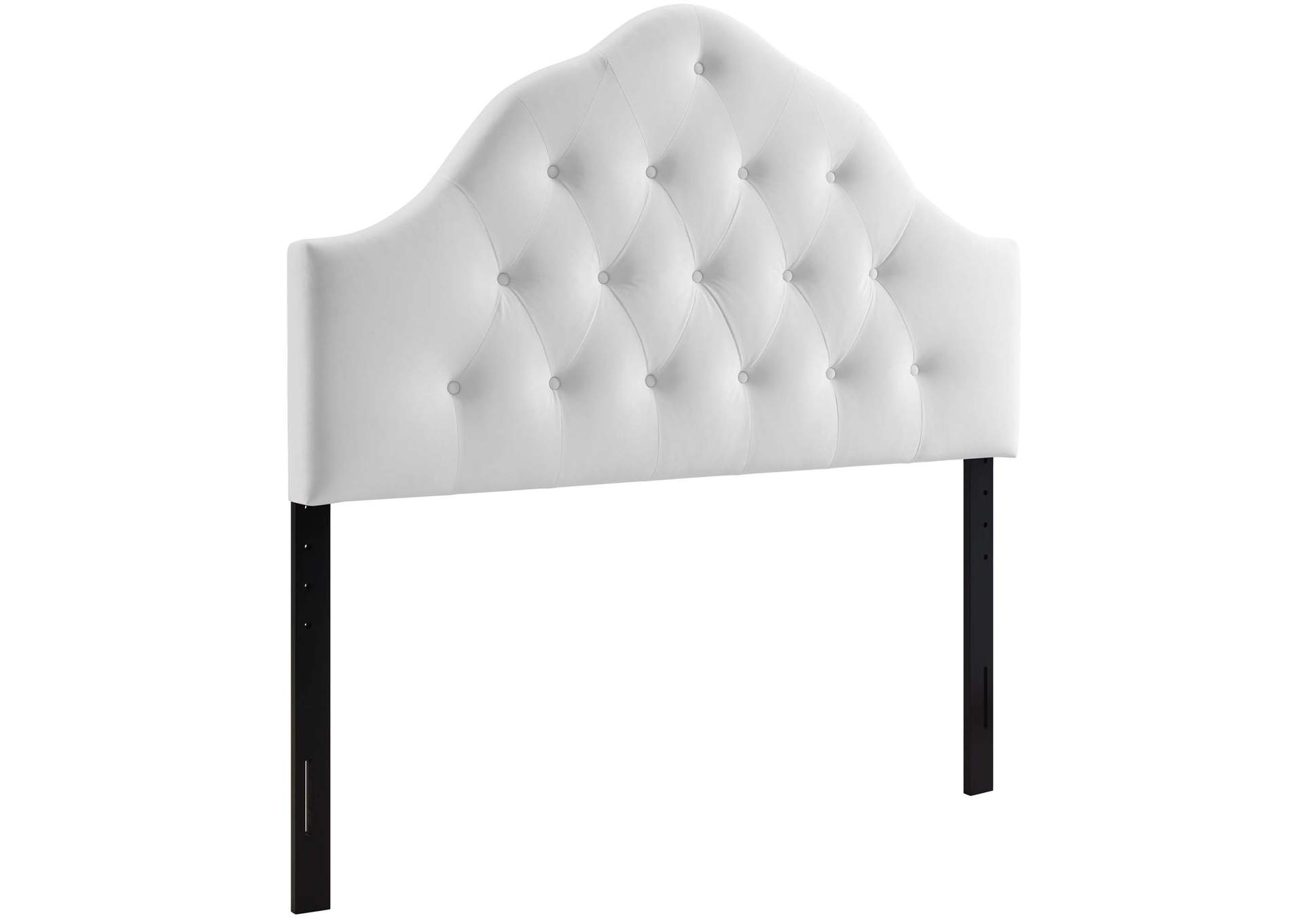 Sovereign White Full Diamond Tufted Performance Velvet Headboard,Modway