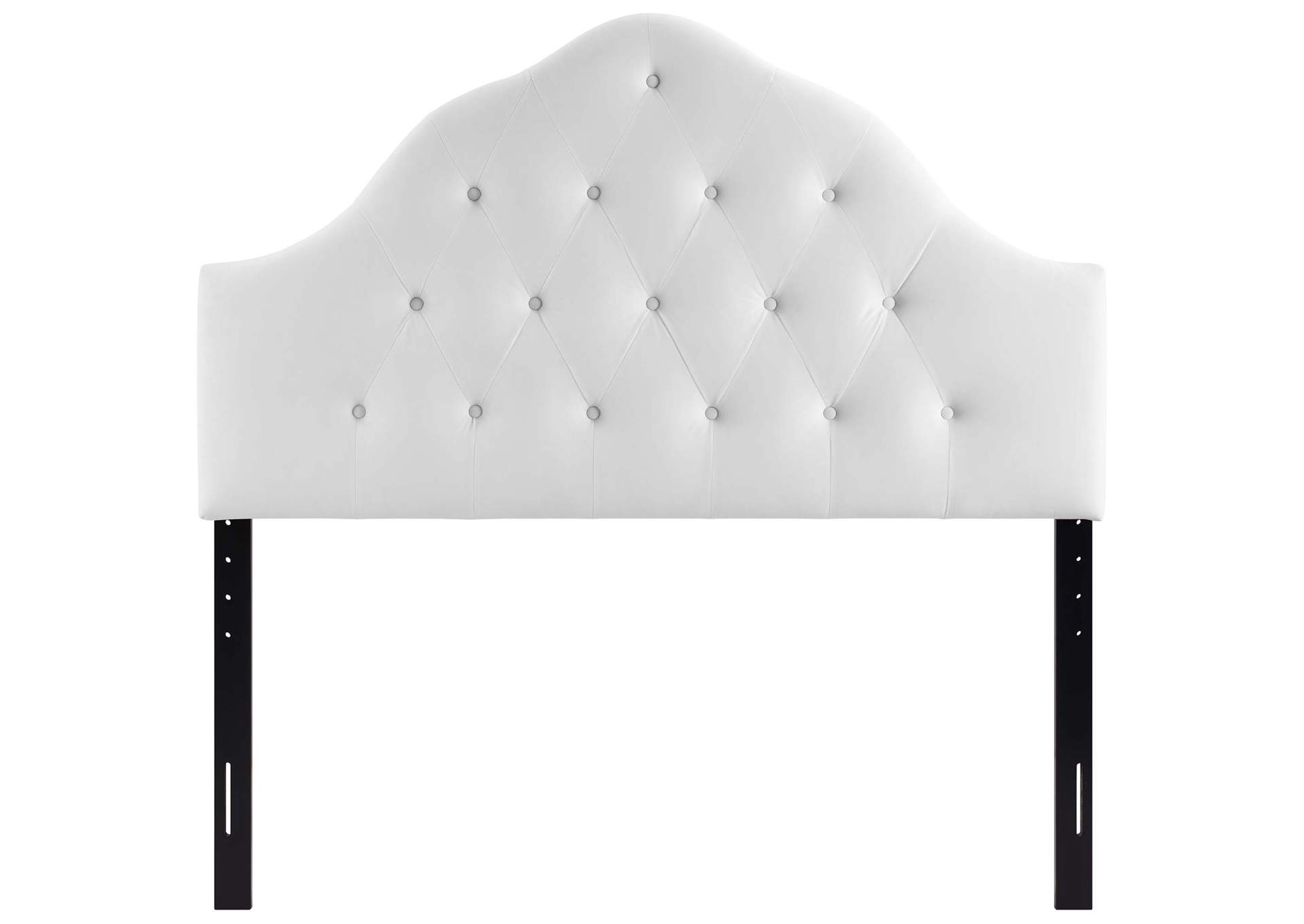 Sovereign White King Diamond Tufted Performance Velvet Headboard,Modway