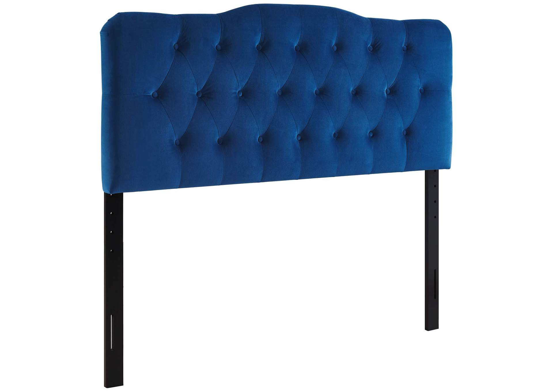 Annabel Navy King Diamond Tufted Performance Velvet Headboard,Modway