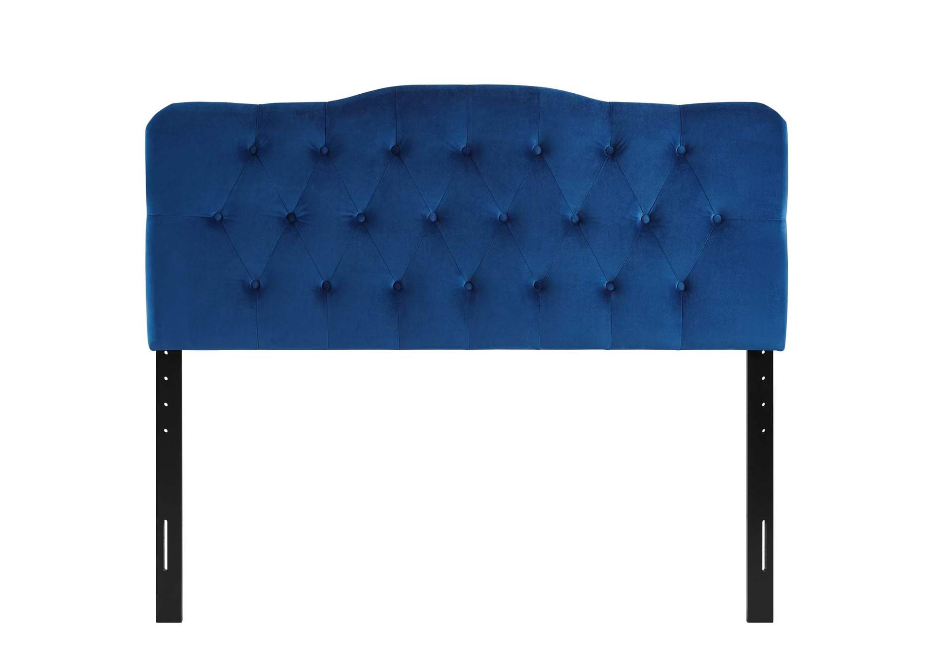 Annabel Navy King Diamond Tufted Performance Velvet Headboard,Modway
