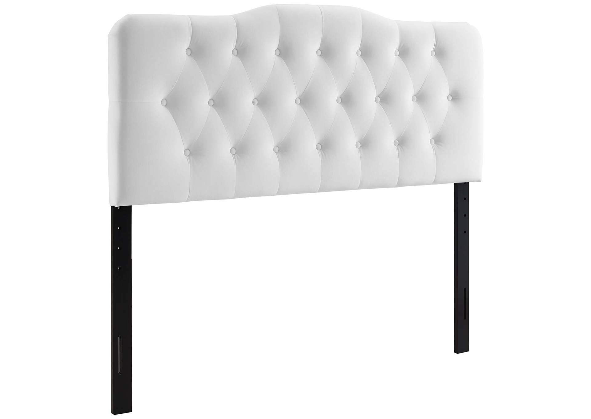 Annabel White King Diamond Tufted Performance Velvet Headboard,Modway