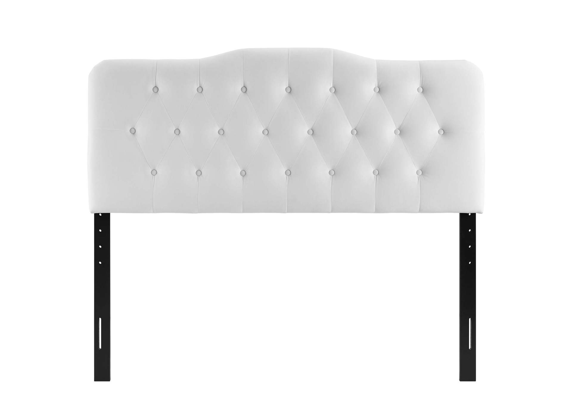 Annabel White King Diamond Tufted Performance Velvet Headboard,Modway
