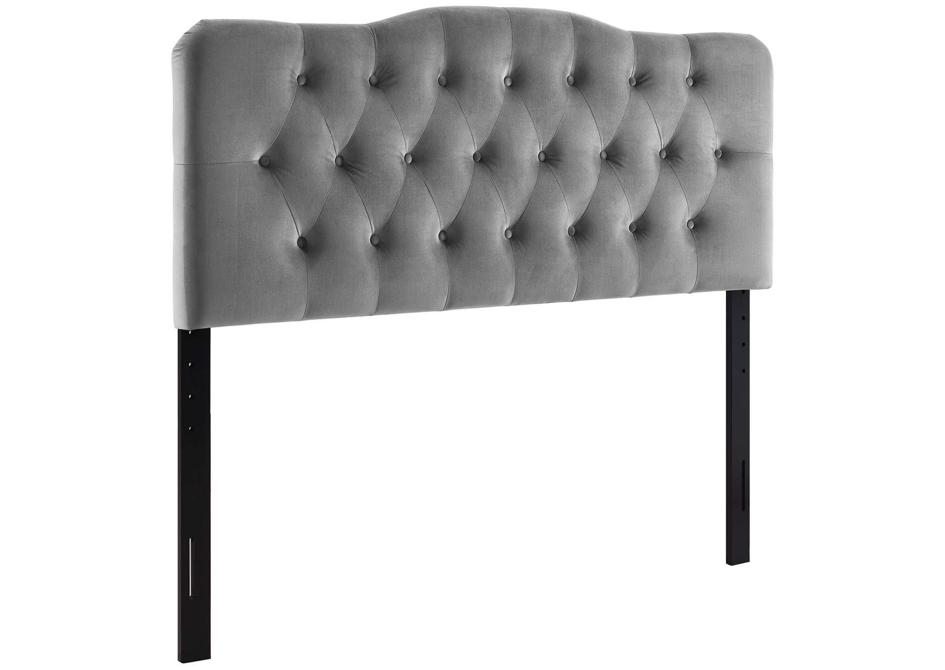 Annabel Gray Full Diamond Tufted Performance Velvet Headboard,Modway