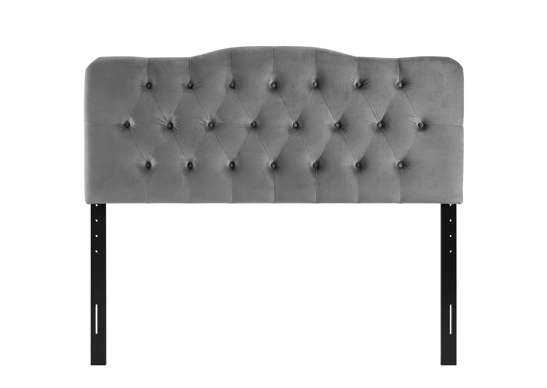 Annabel Gray Full Diamond Tufted Performance Velvet Headboard,Modway