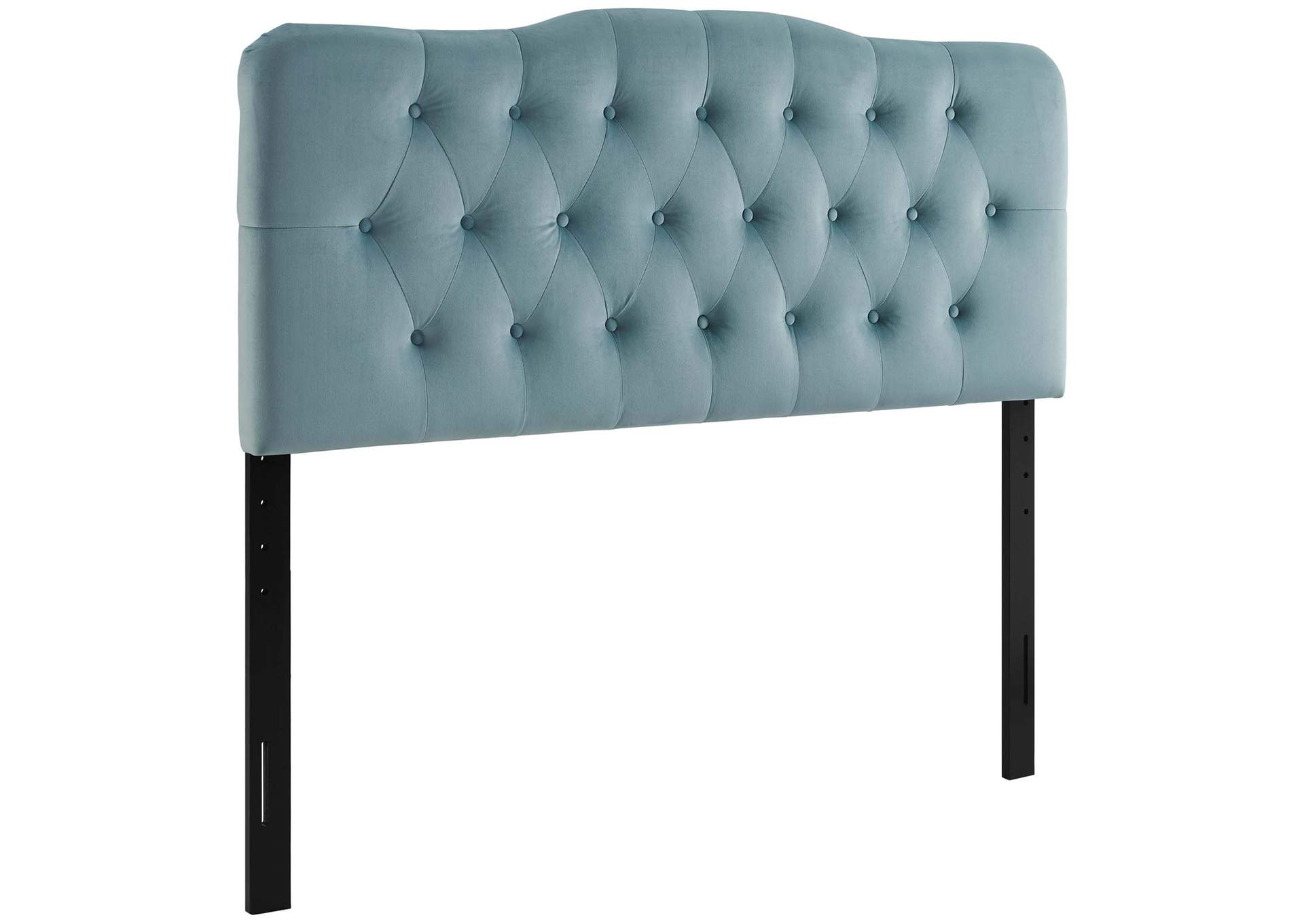 Annabel Light Blue Full Diamond Tufted Performance Velvet Headboard,Modway
