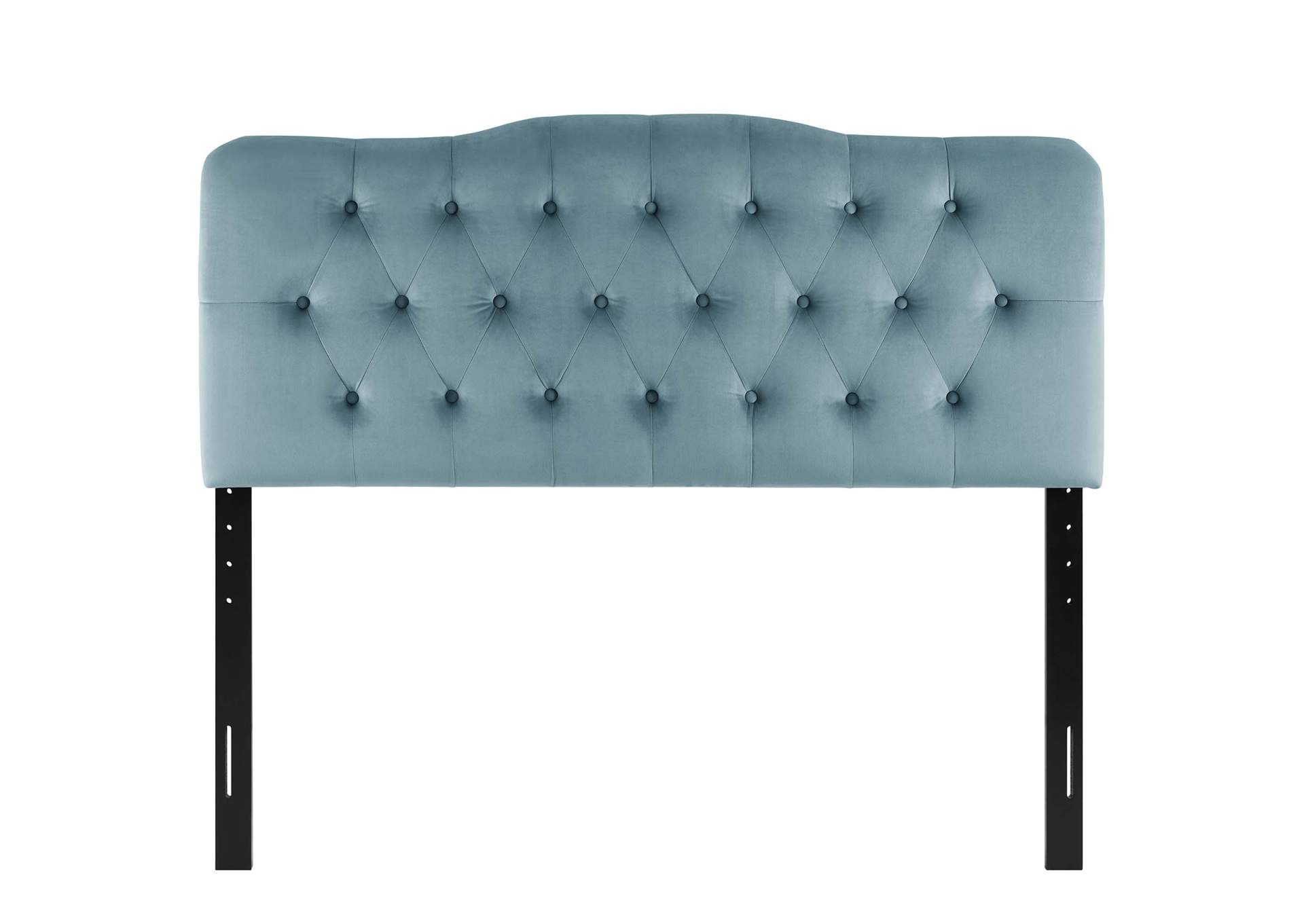 Annabel Light Blue Full Diamond Tufted Performance Velvet Headboard,Modway