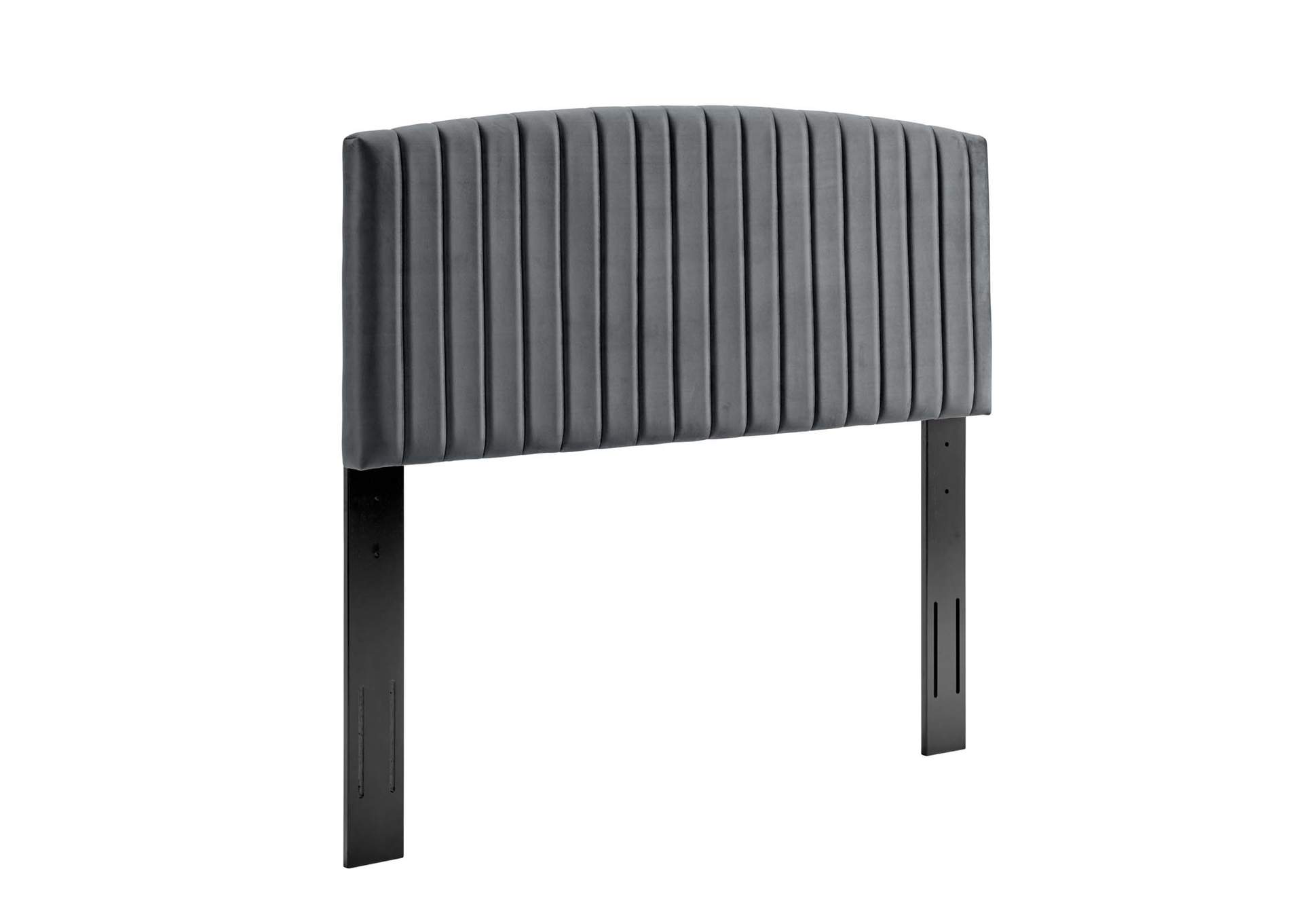 Rebecca Charcoal Performance Velvet Twin Headboard,Modway