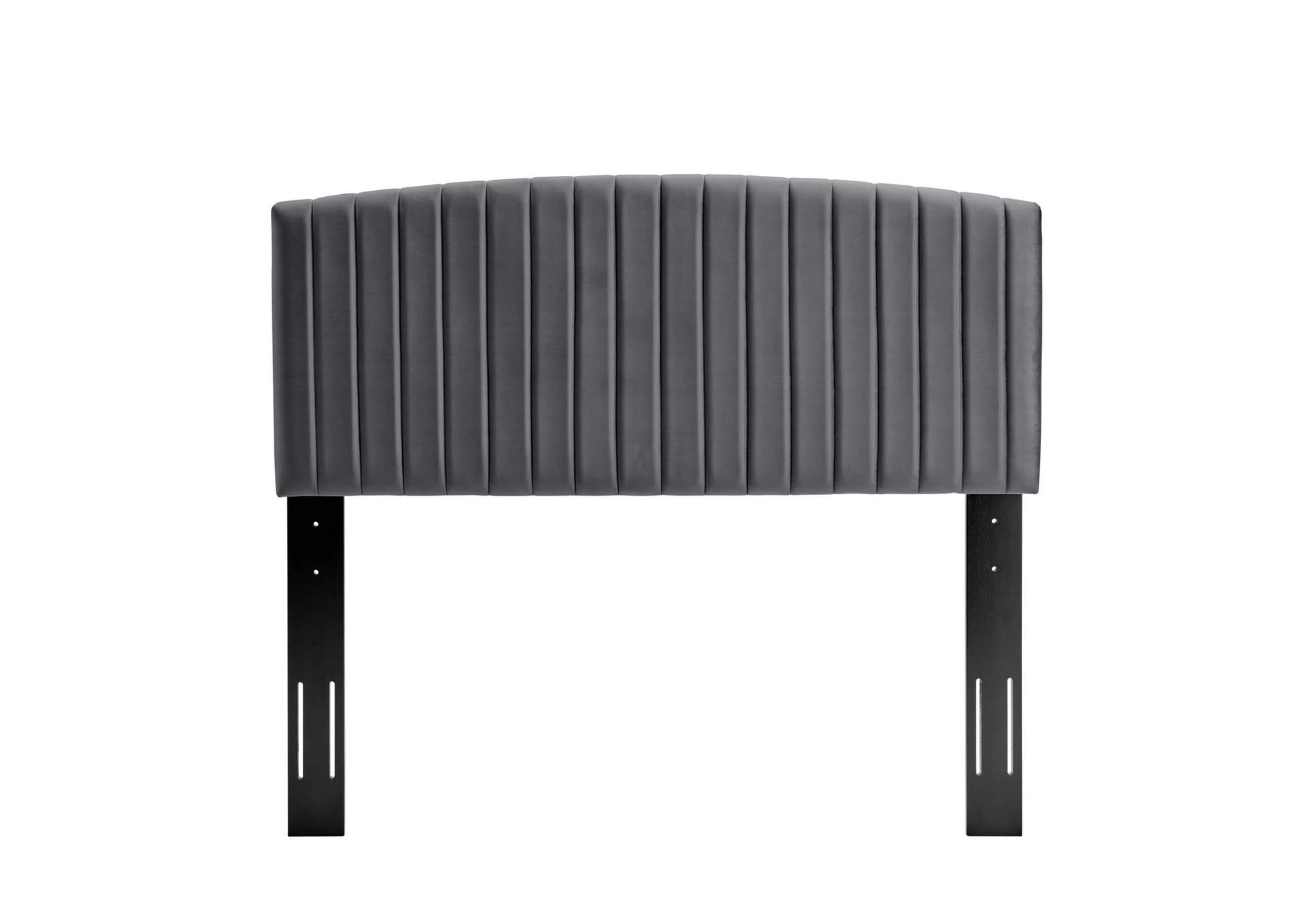 Rebecca Charcoal Performance Velvet Twin Headboard,Modway