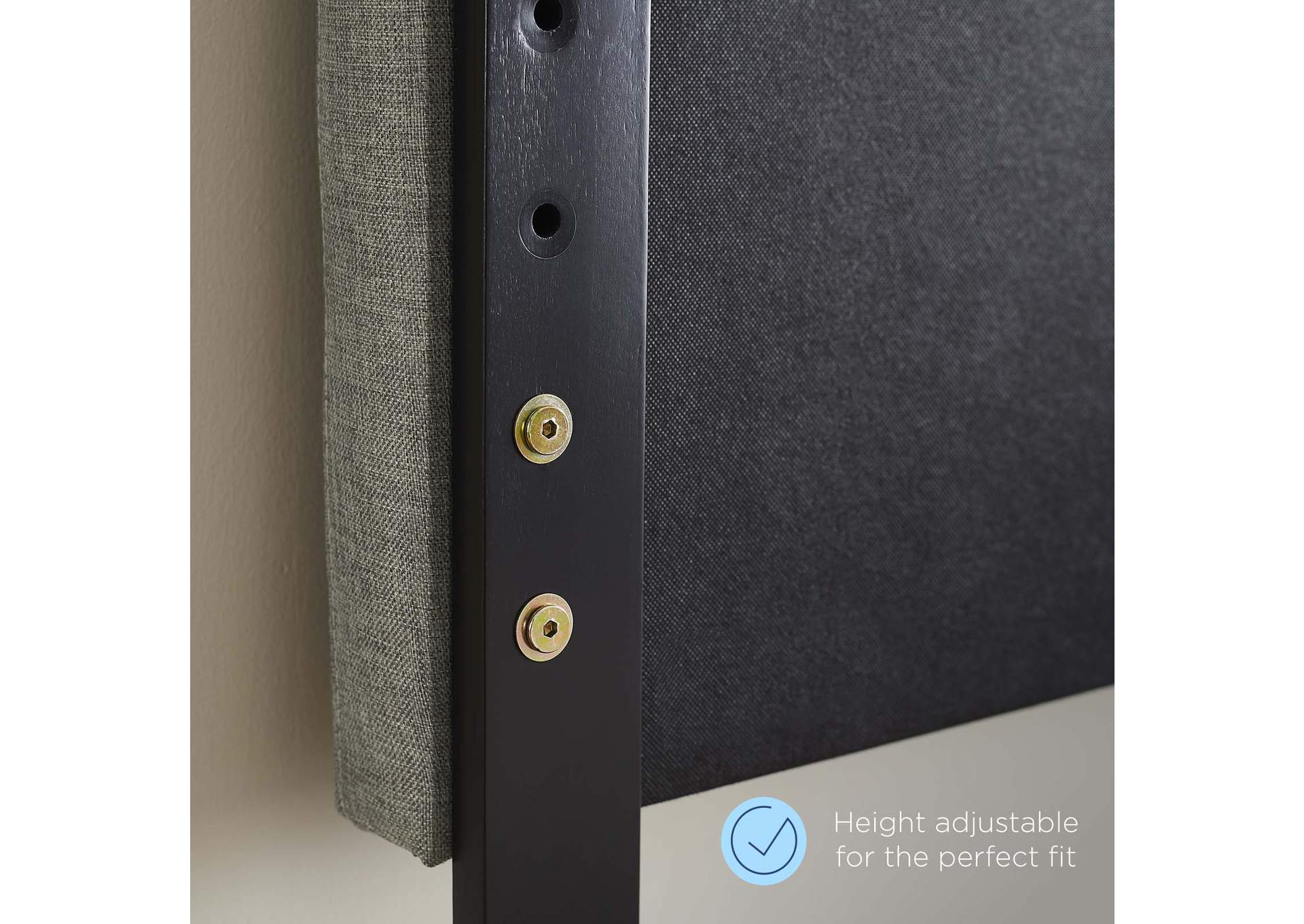 Rebecca Charcoal Performance Velvet Twin Headboard,Modway