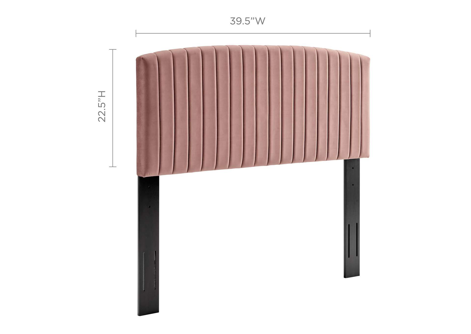Rebecca Dusty Rose Performance Velvet Twin Headboard,Modway