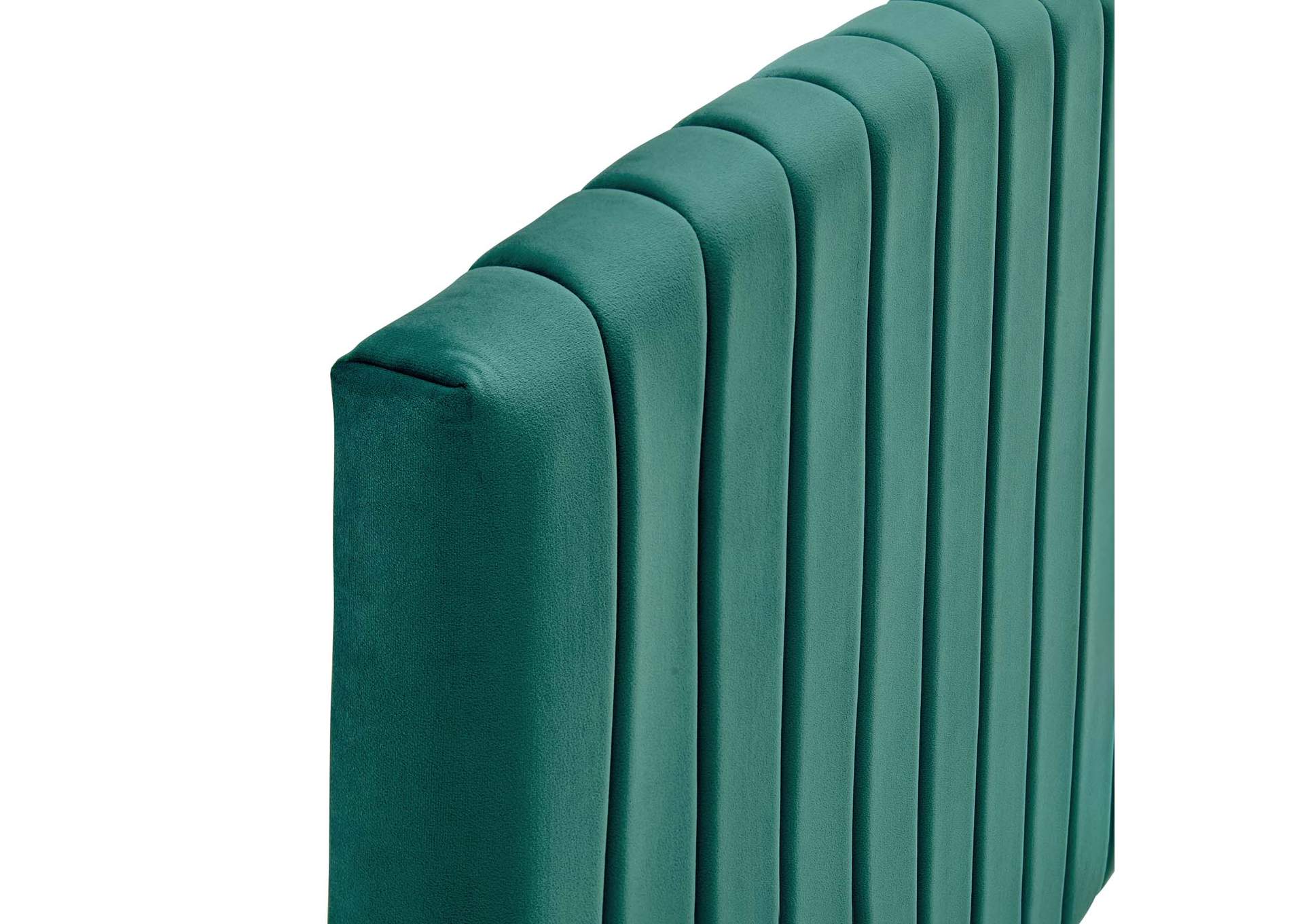 Rebecca Teal Performance Velvet Twin Headboard,Modway