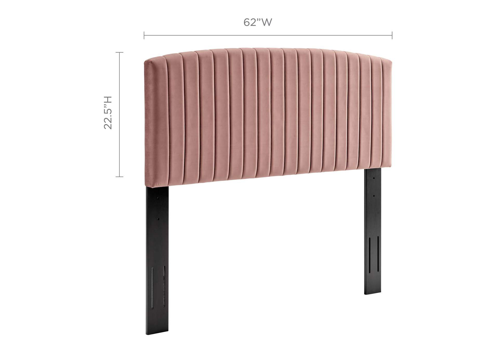 Rebecca Dusty Rose Performance Velvet Full / Queen Headboard,Modway