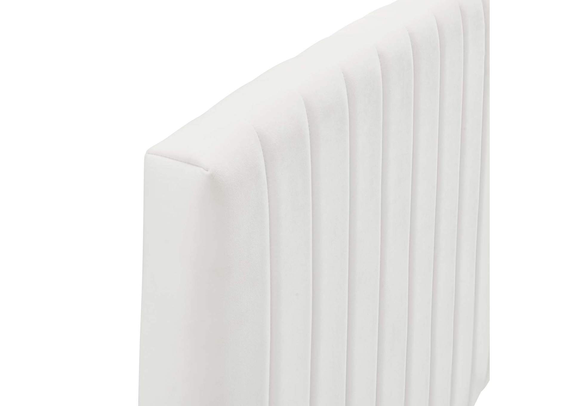 Rebecca White Performance Velvet Full / Queen Headboard,Modway