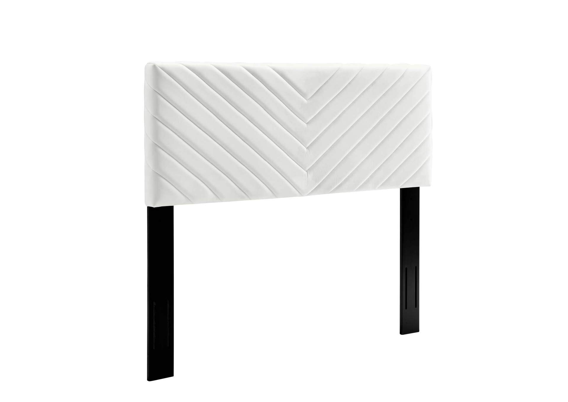 Alyson White Angular Channel Tufted Performance Velvet King / California King Headboard,Modway