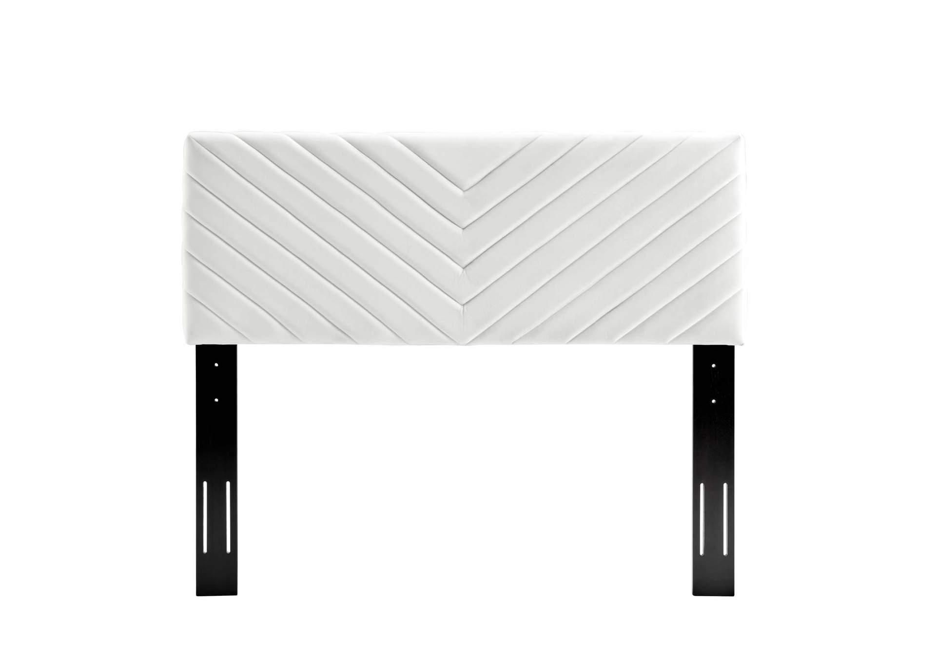 Alyson White Angular Channel Tufted Performance Velvet King / California King Headboard,Modway