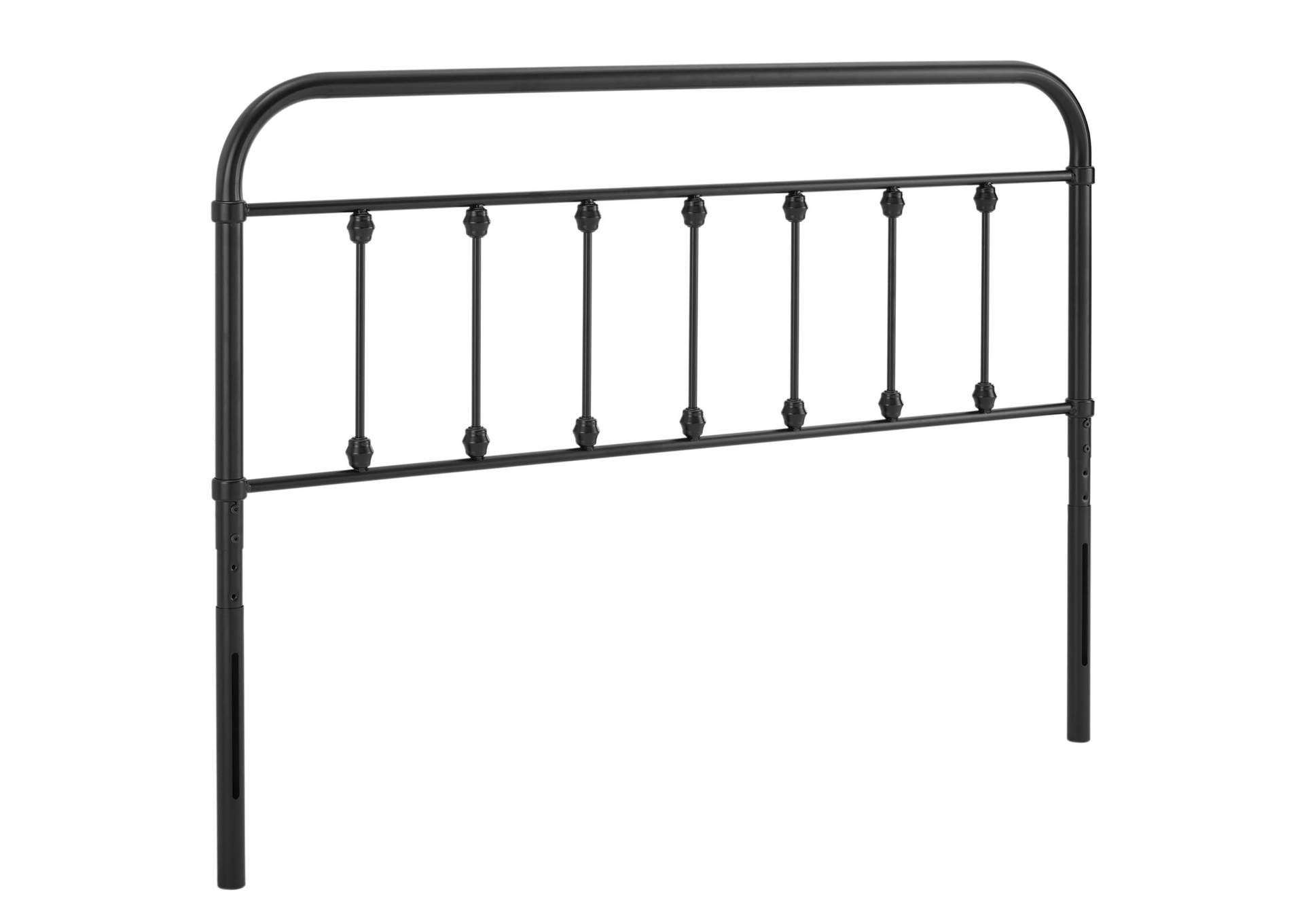 Sage Black Queen Metal Headboard,Modway