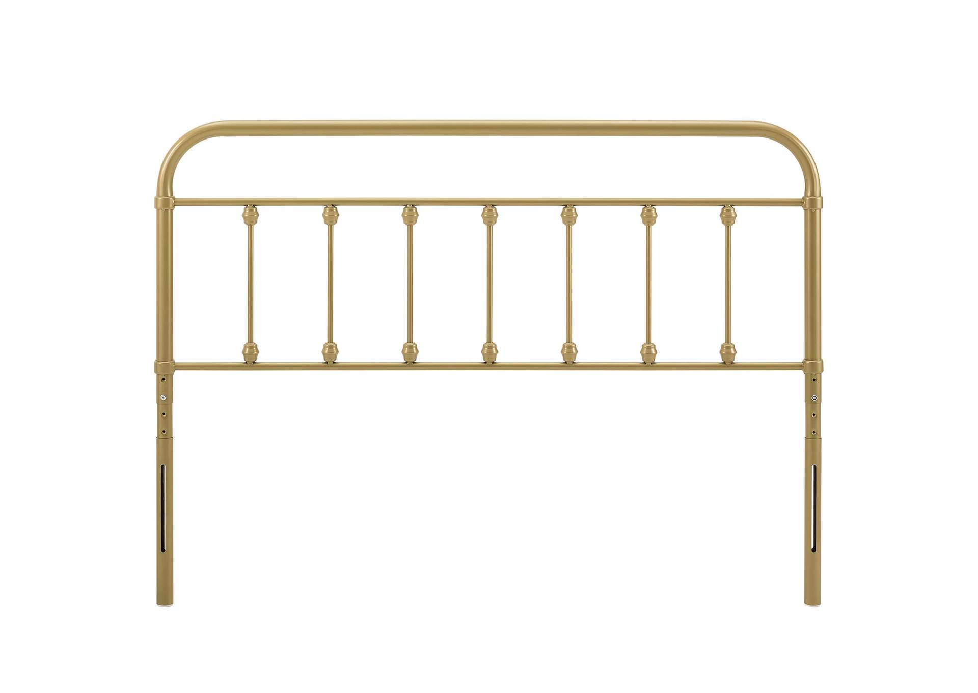 Sage Gold King Metal Headboard,Modway