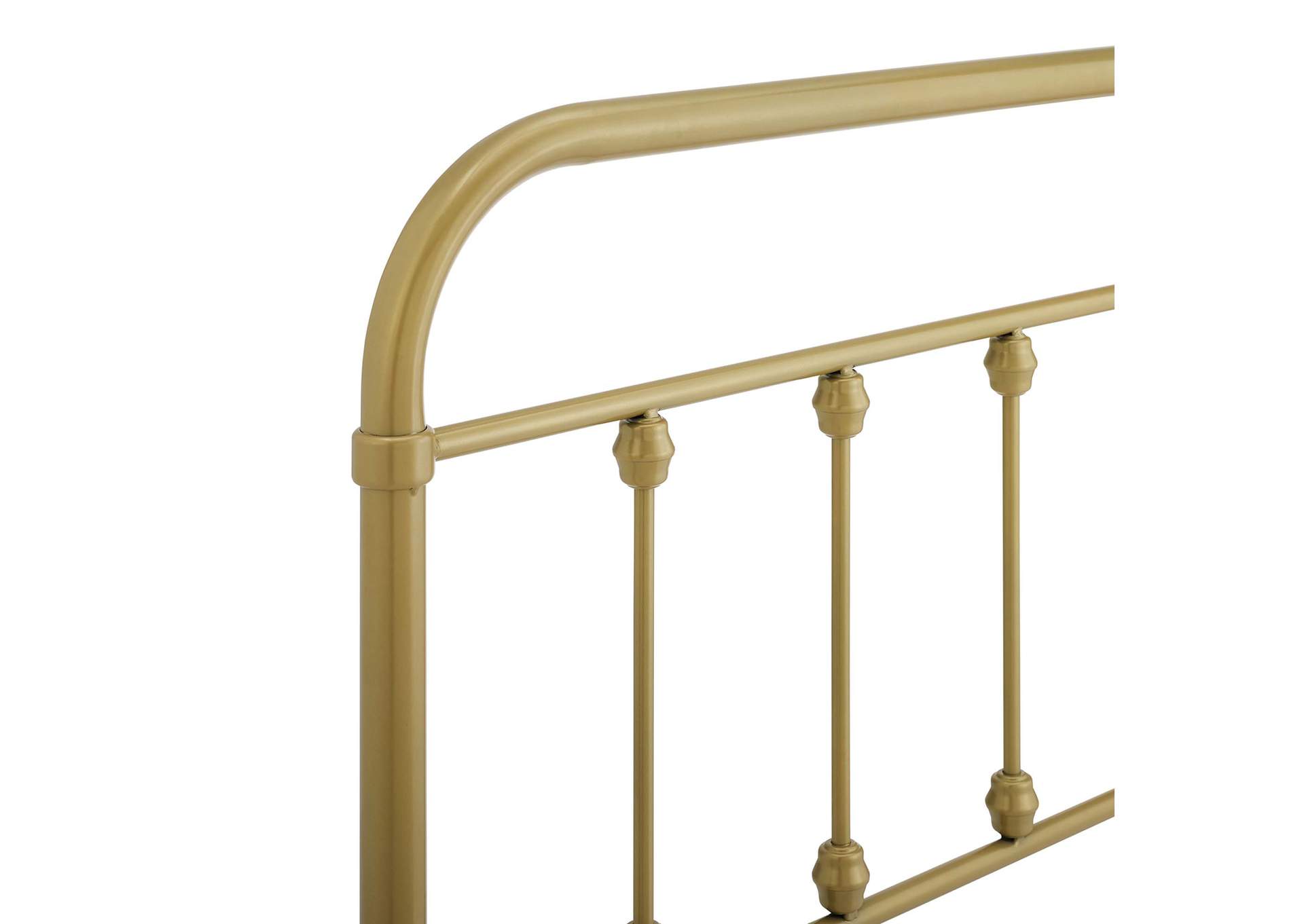 Sage Gold King Metal Headboard,Modway