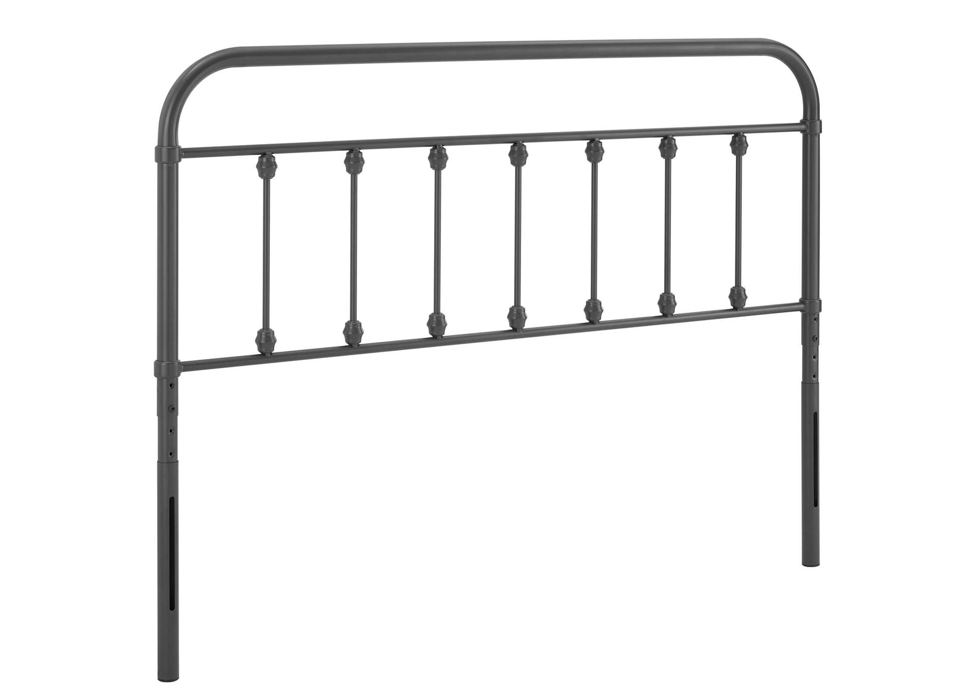 Sage Gray King Metal Headboard,Modway
